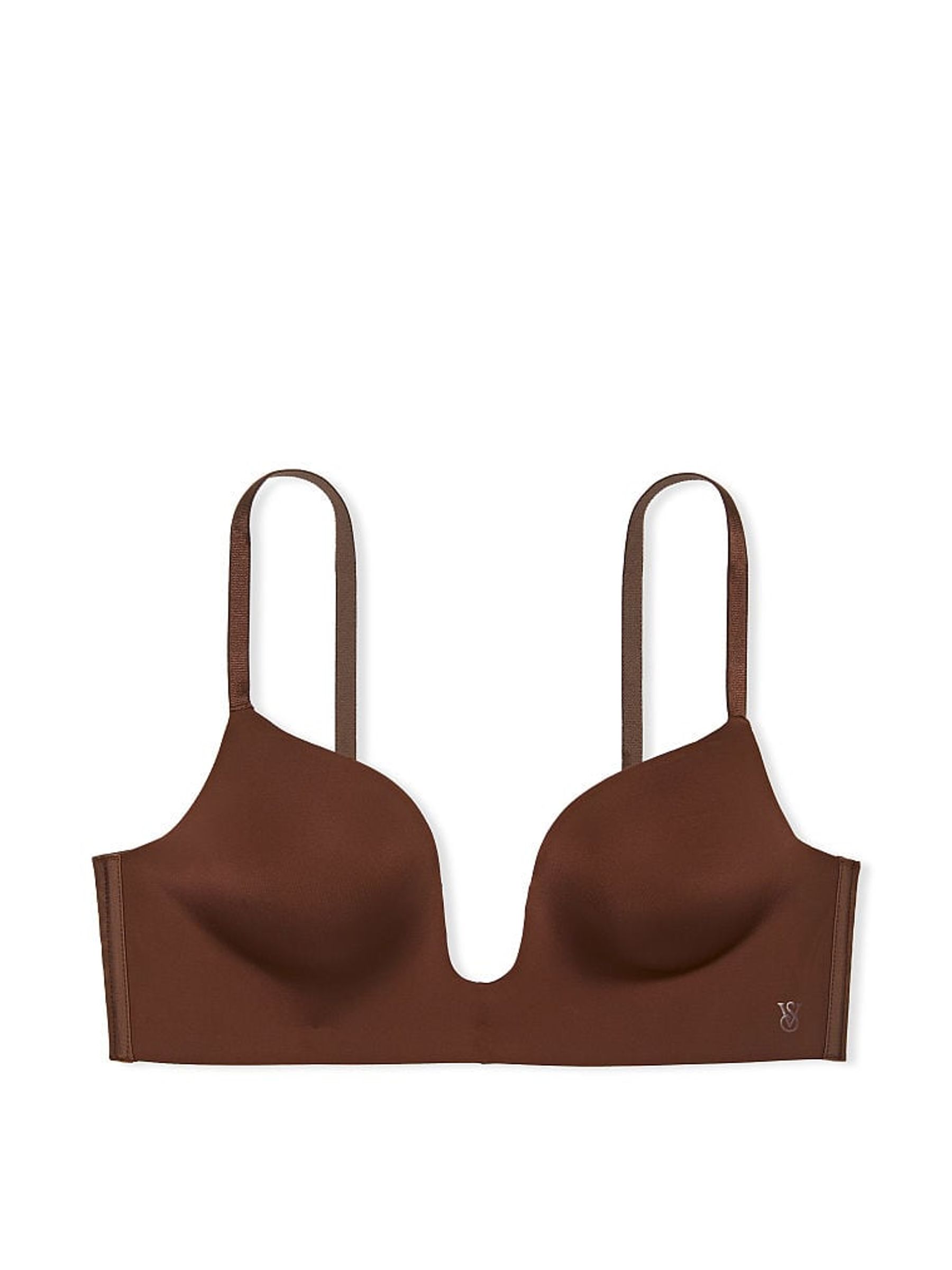 Ganache Brown Plunge Low Back Bra - Image 3 of 4