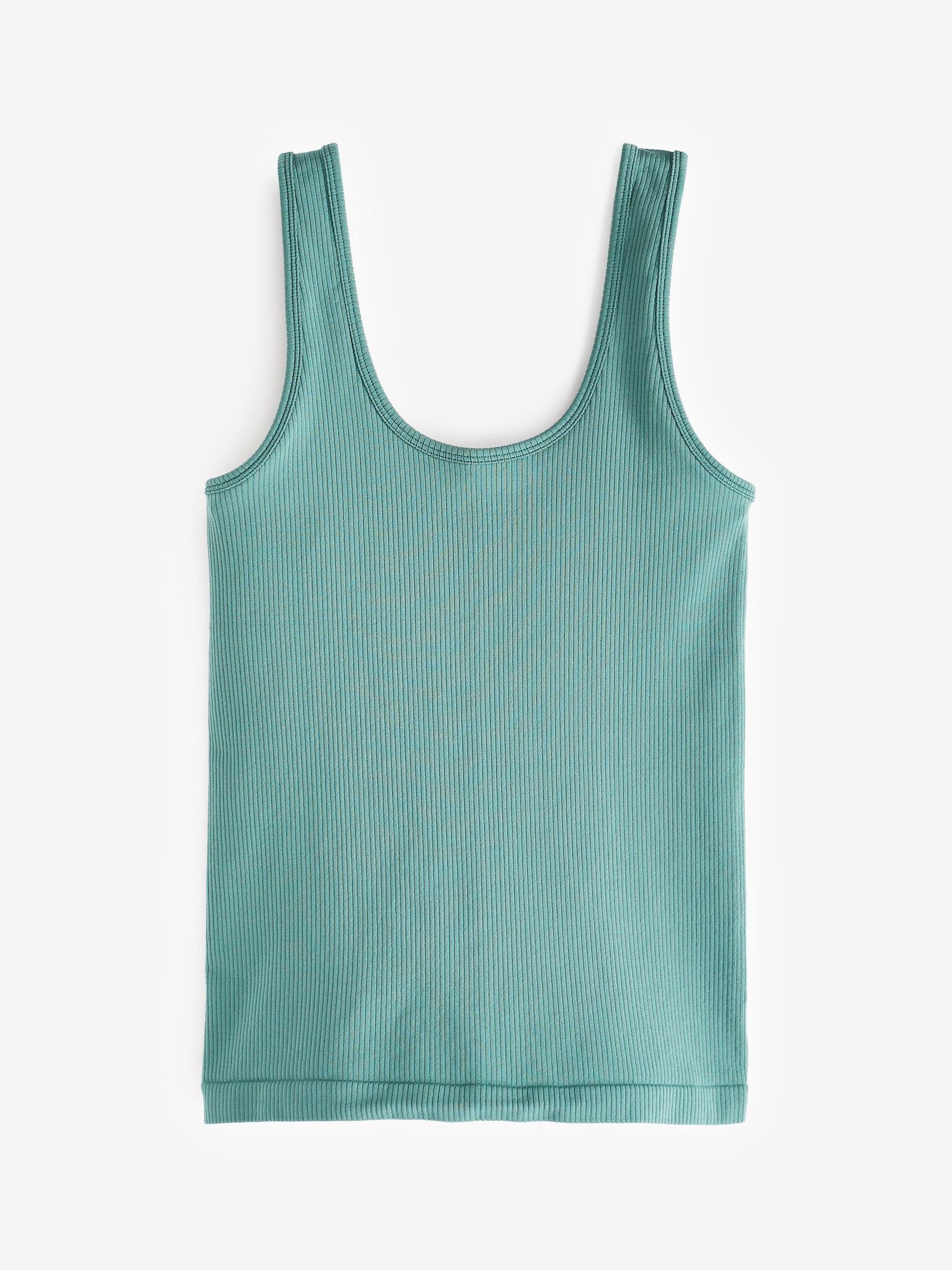Athleta Green Scoop Neck Seamless Tank Top - Image 6 of 6
