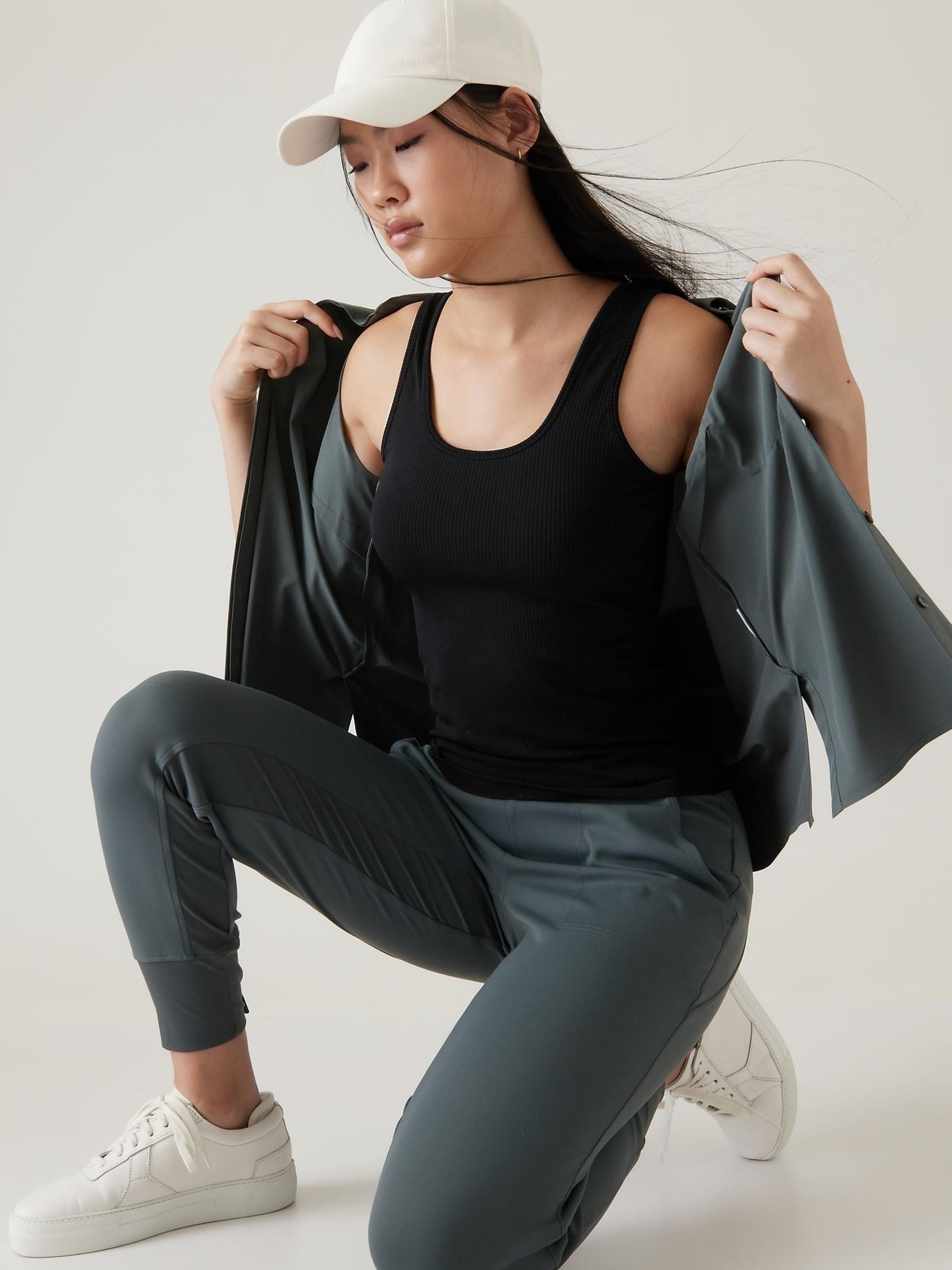 Athleta Black Scoop Neck Seamless Tank Top - Image 5 of 6