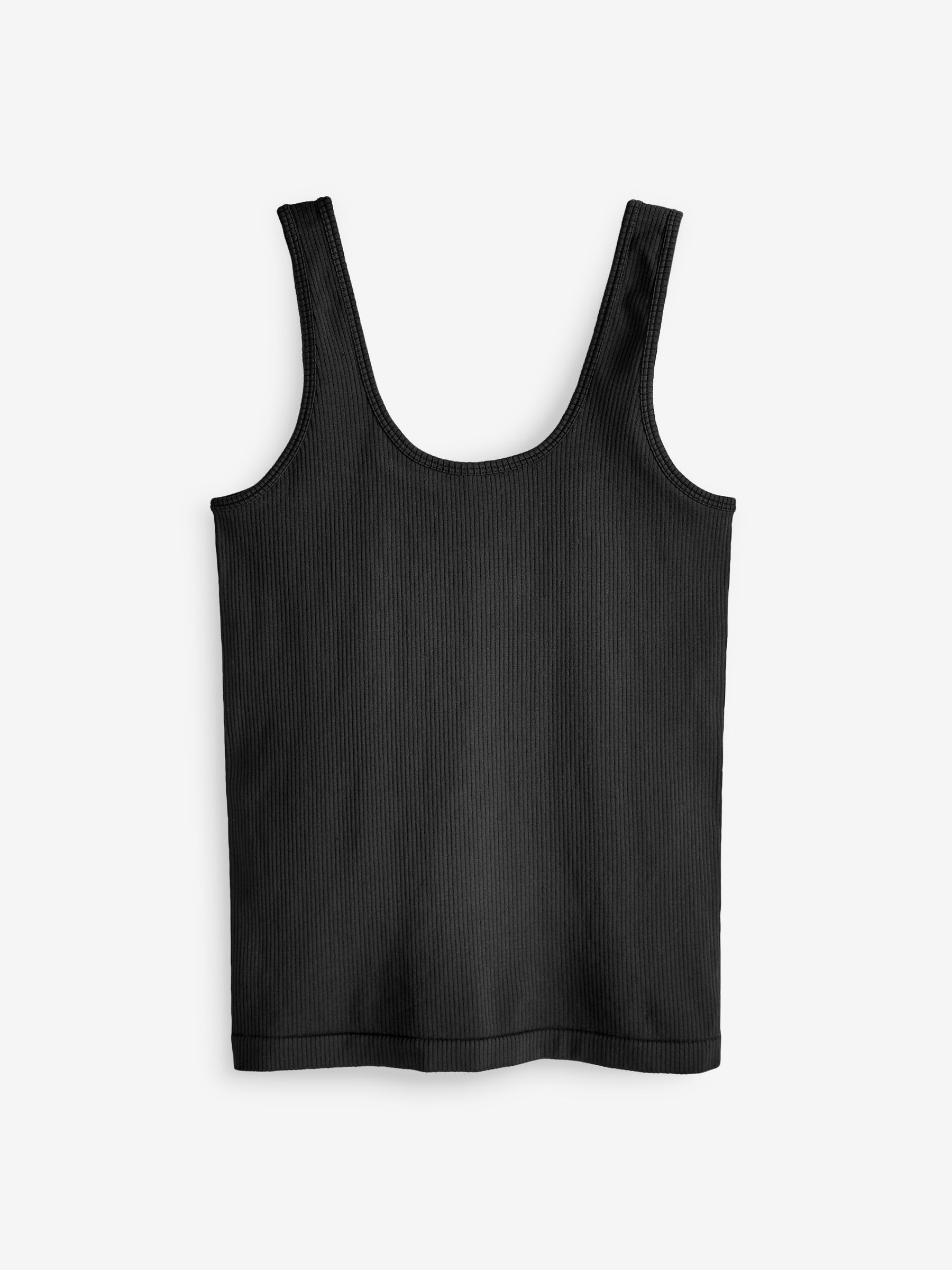 Athleta Black Scoop Neck Seamless Tank Top - Image 6 of 6