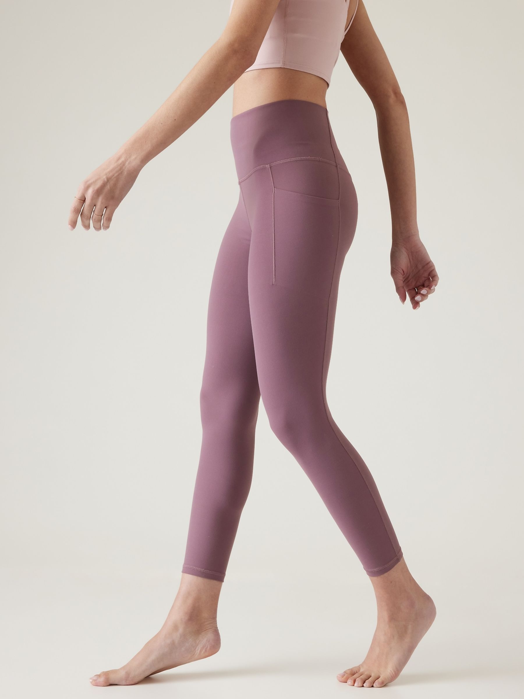 Athleta Purple Salutation Stash 7/8 Leggings - Image 3 of 6