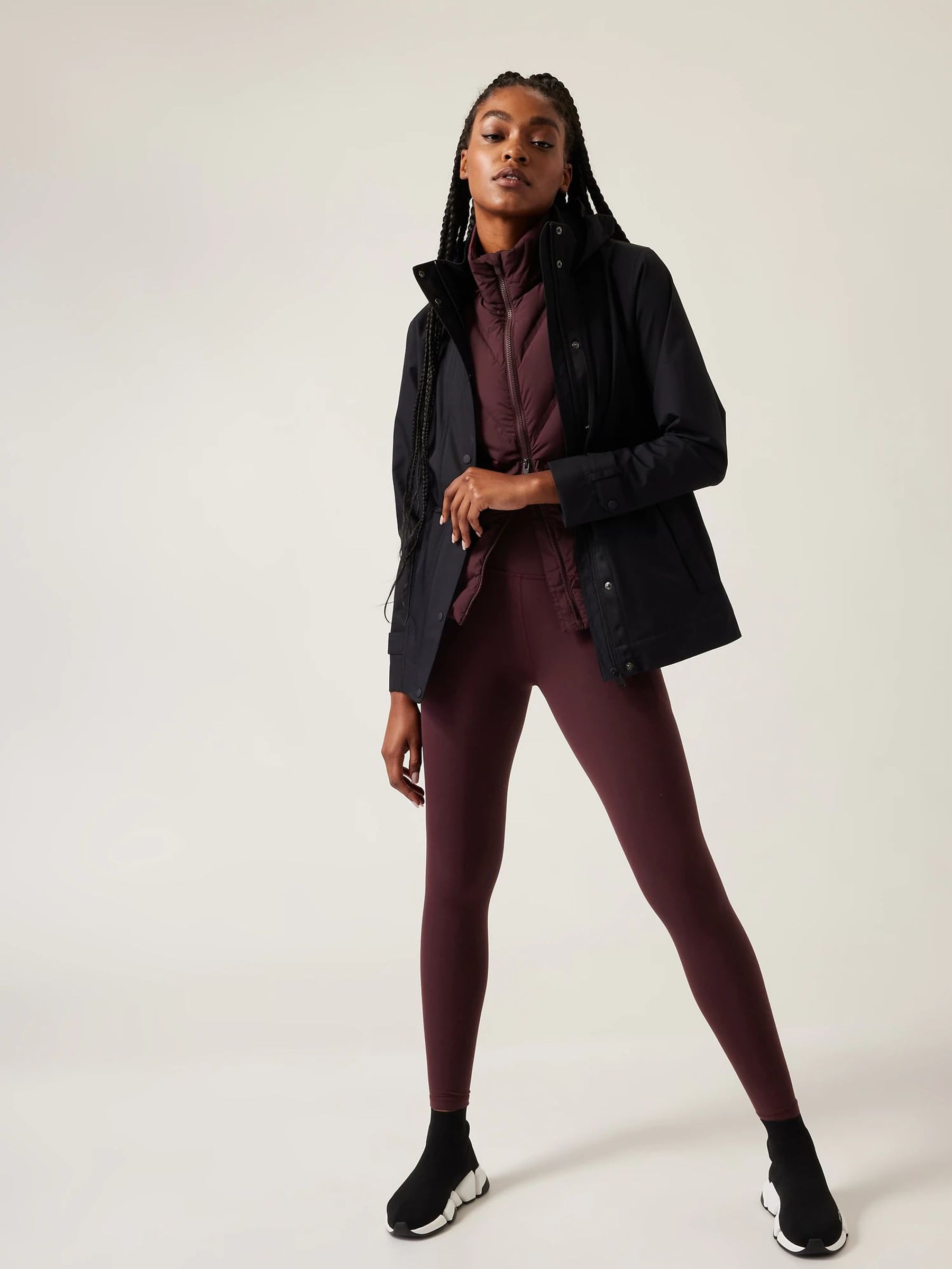 Athleta Purple Salutation High Waisted Leggings - Image 1 of 7