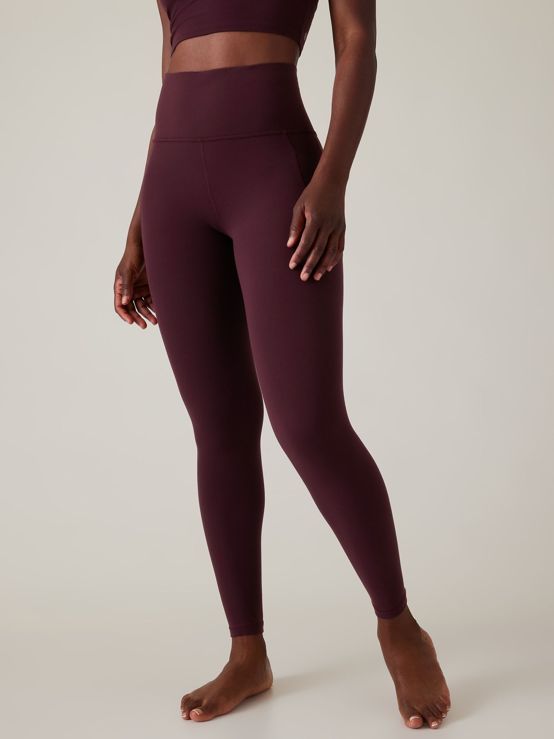 Athleta Purple Salutation High Waisted Leggings - Image 2 of 7