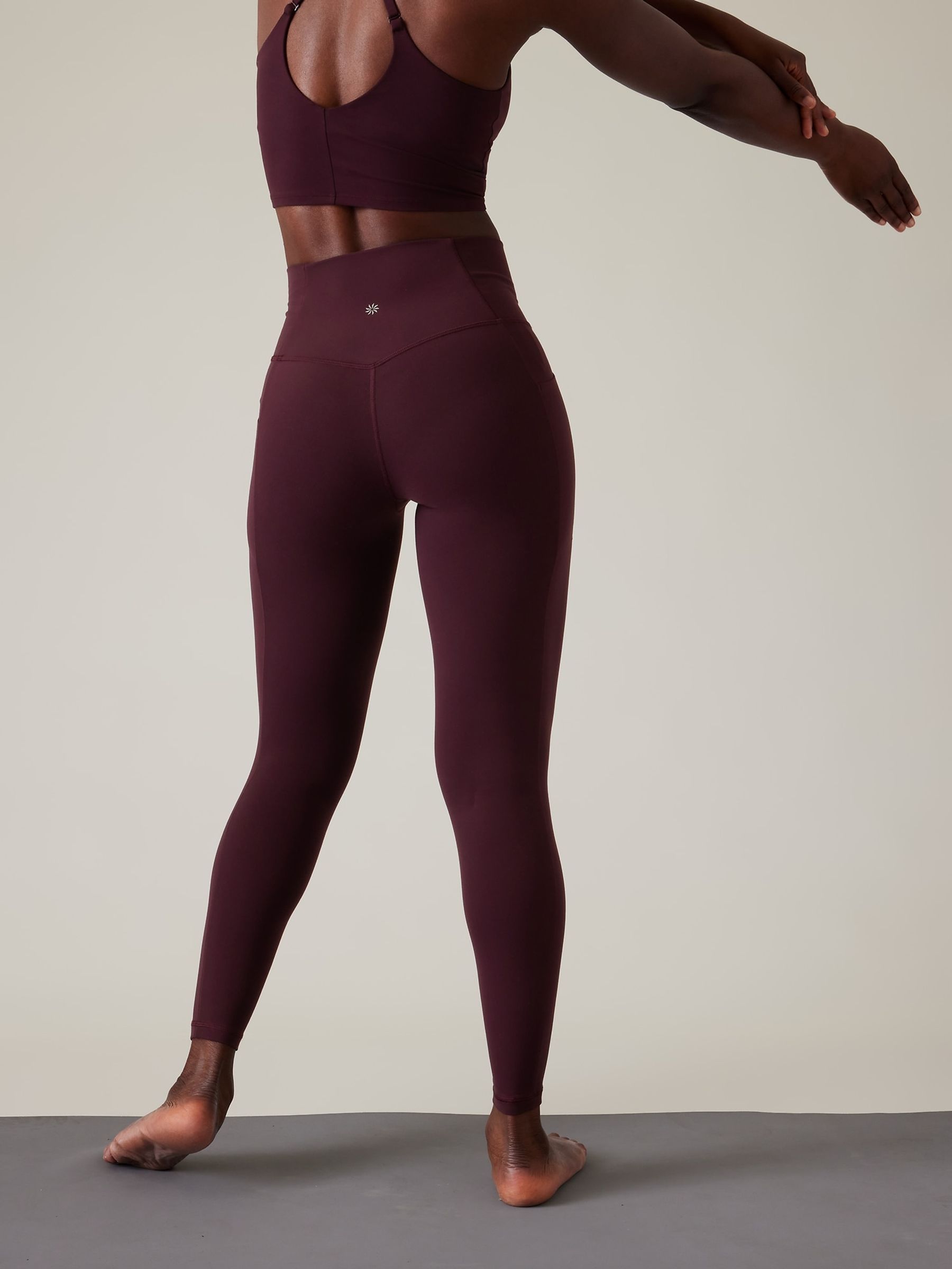 Athleta Purple Salutation High Waisted Leggings - Image 3 of 7