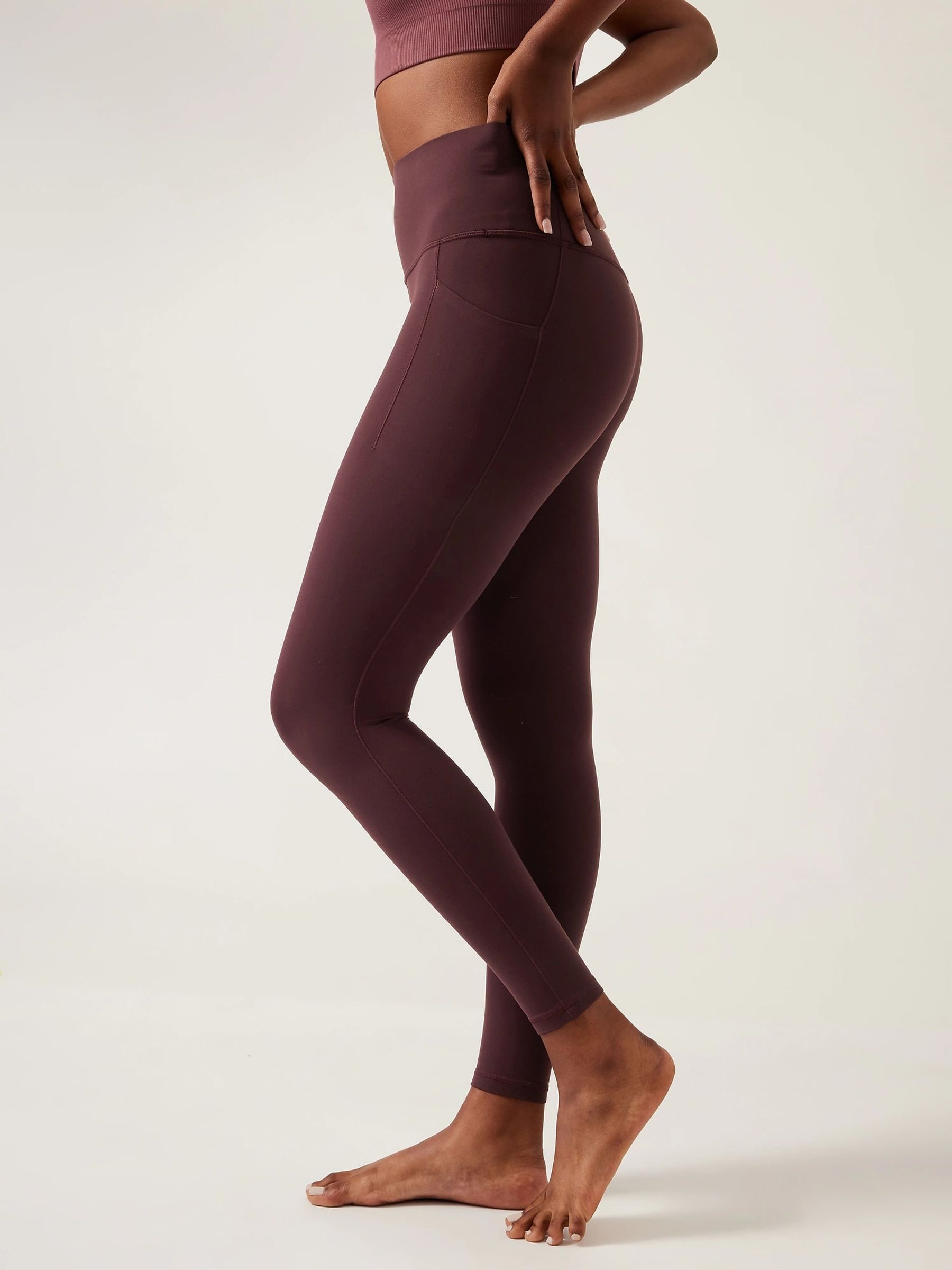 Athleta Purple Salutation High Waisted Leggings - Image 4 of 7
