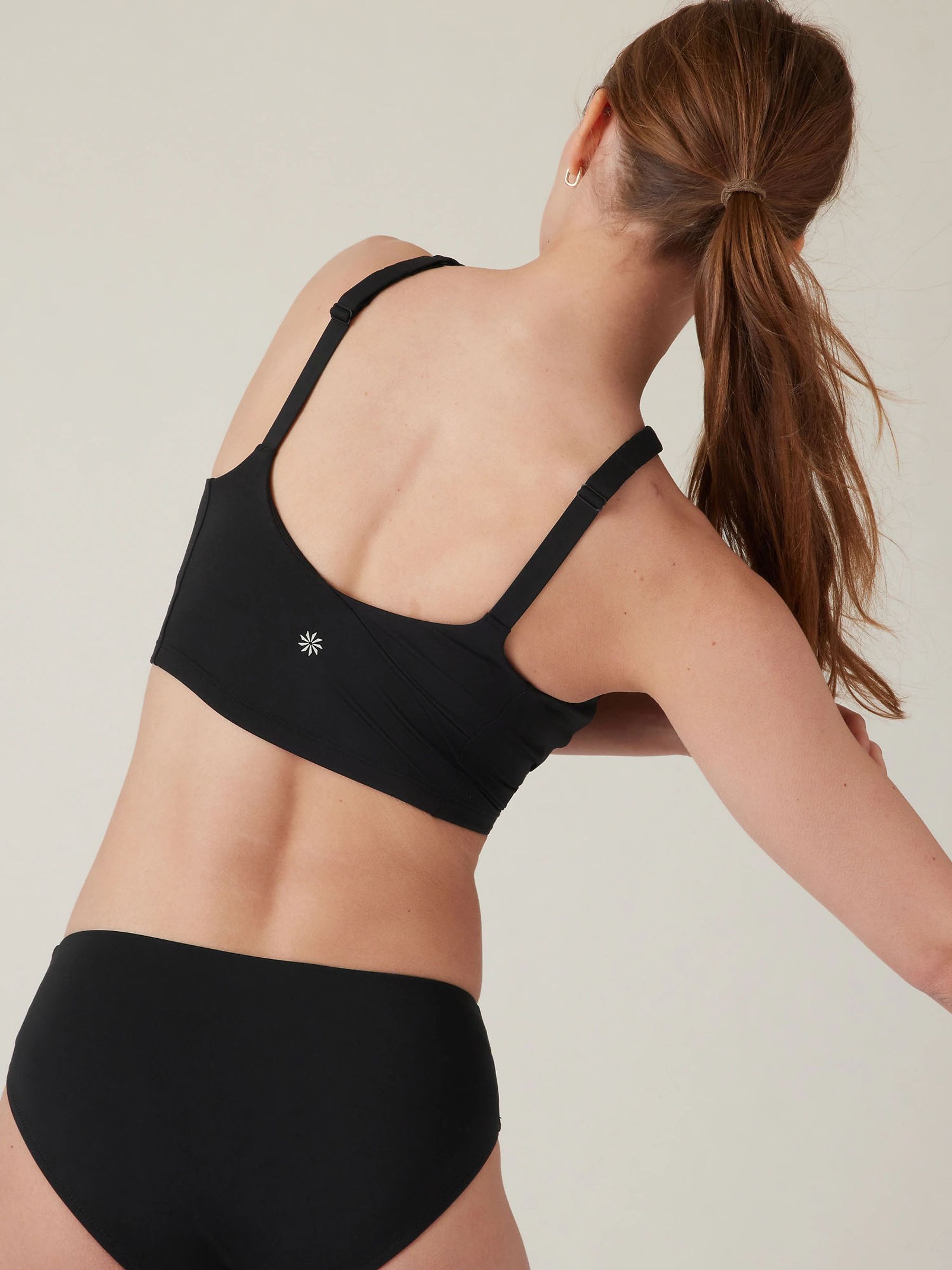 Athleta Black A-C Cup Crossed Bikini Top - Image 2 of 4