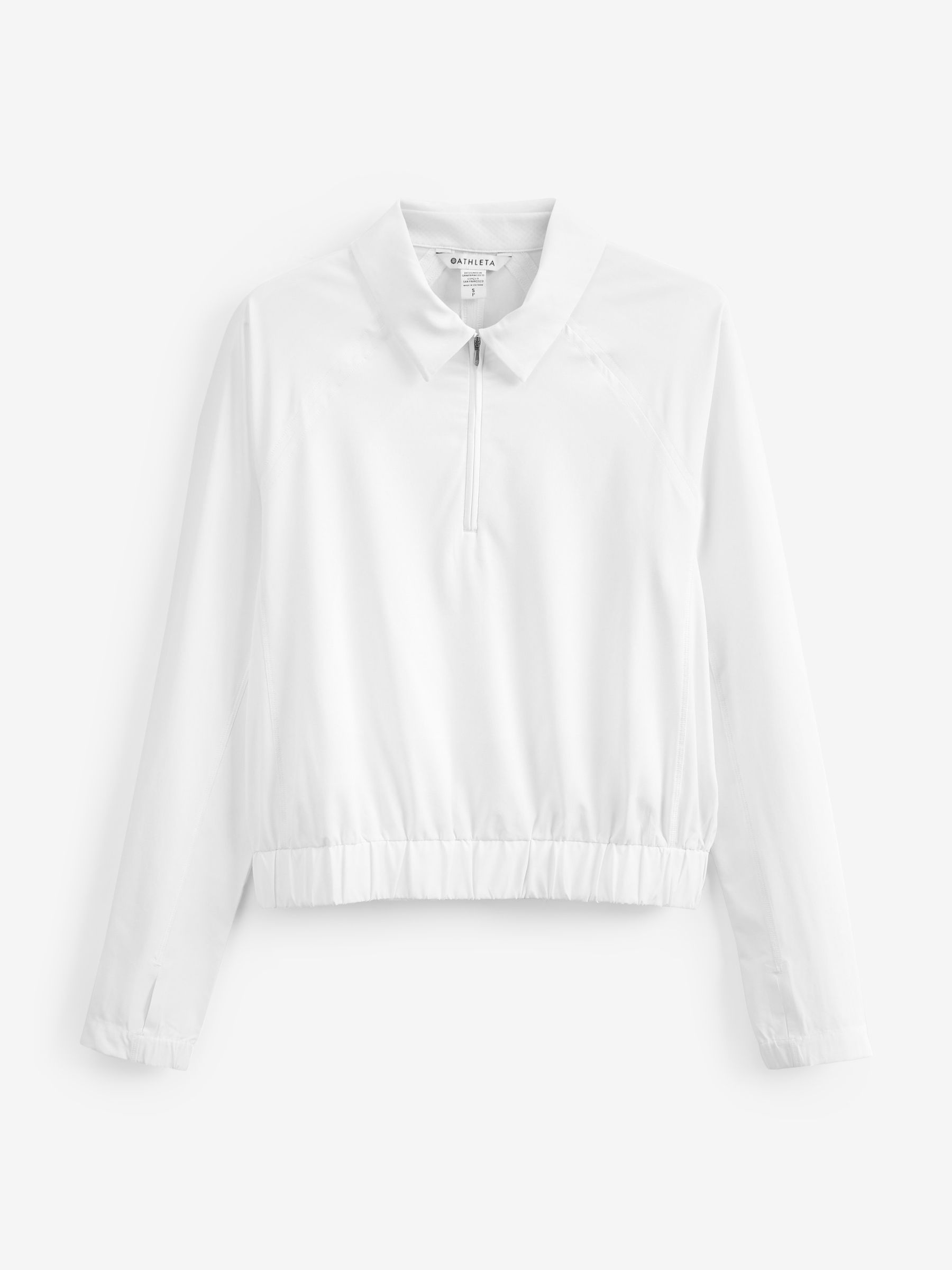 Athleta White Long Sleeve Polo Shirt - Image 6 of 6