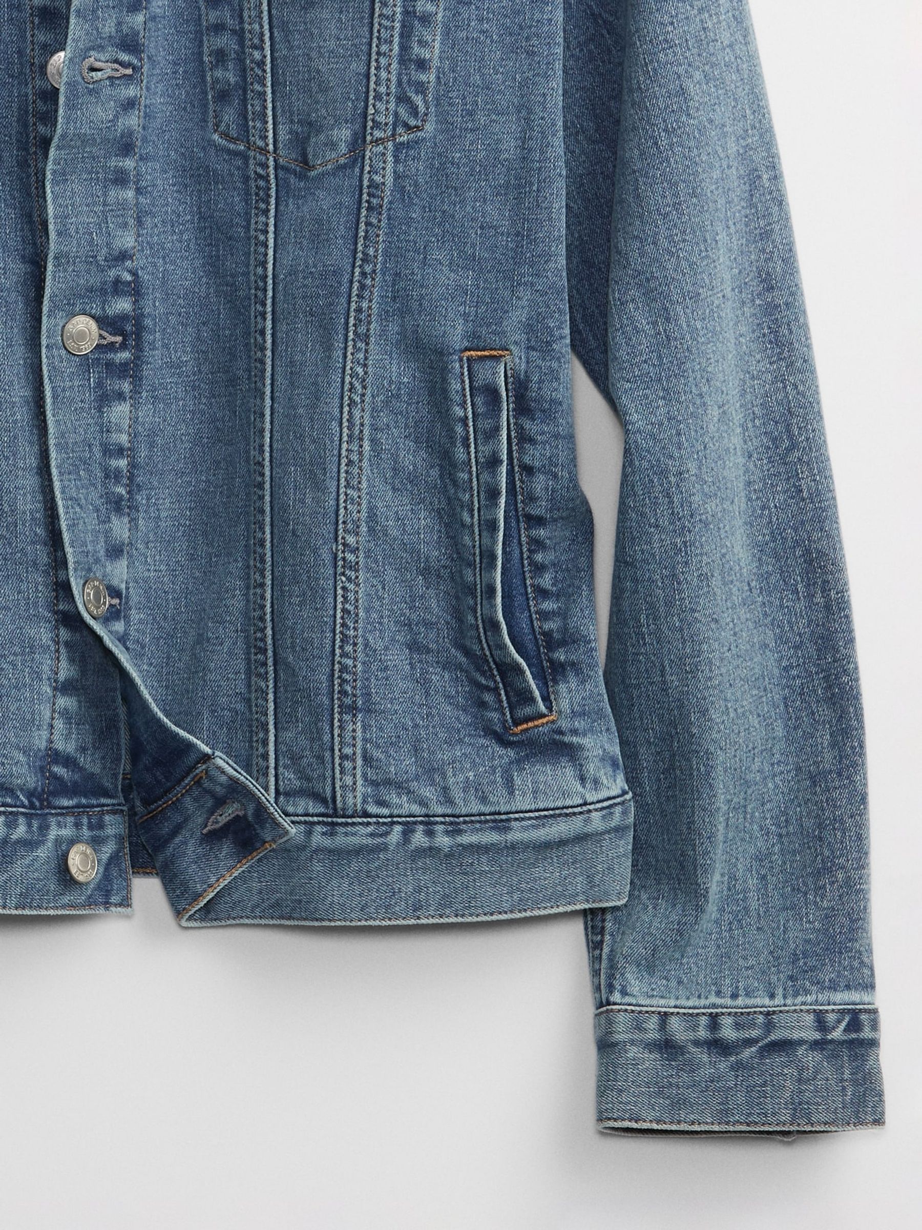 Light Blue Icon Denim Jacket - Image 4 of 4