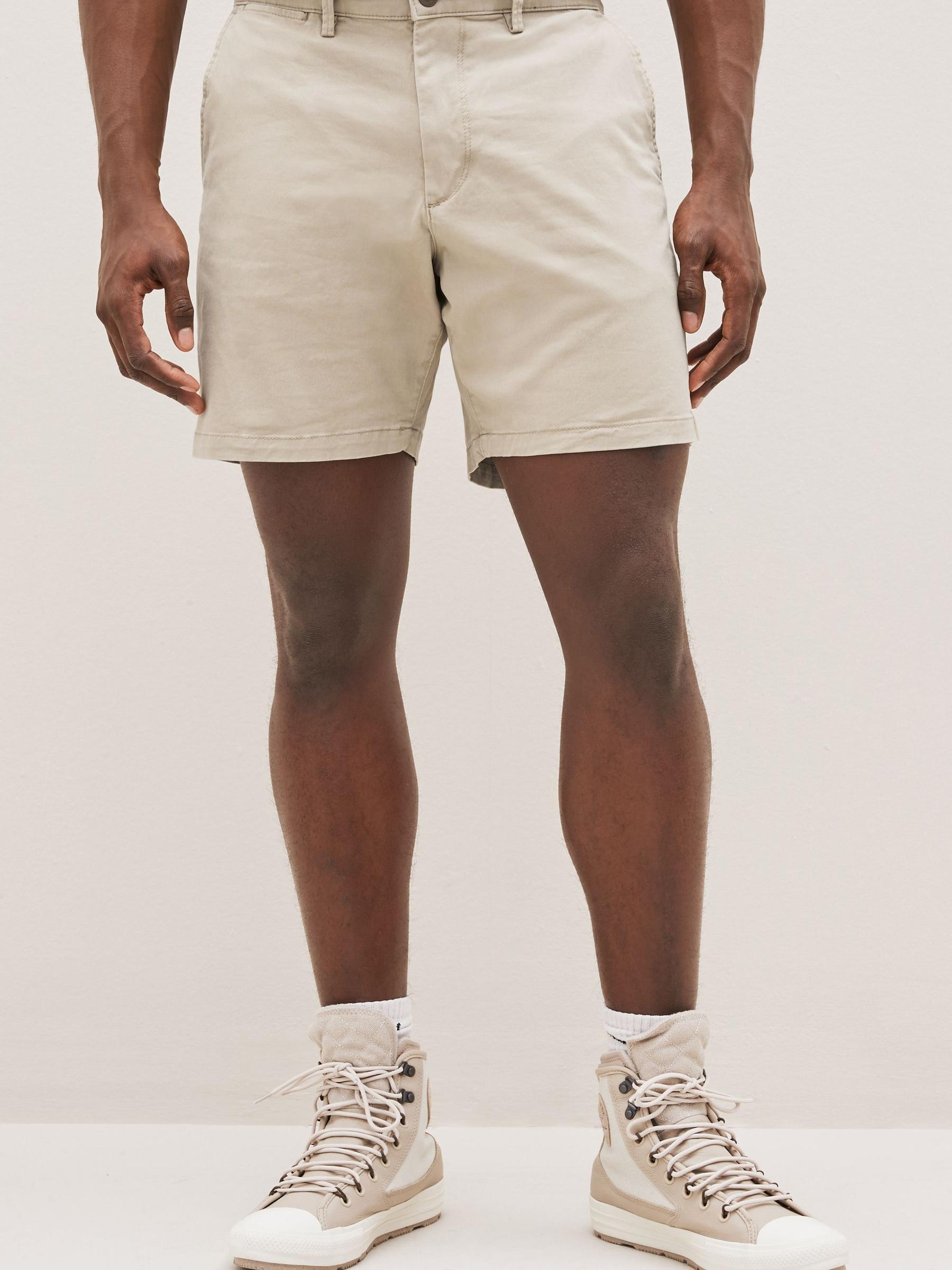 Beige 7" Essential Chino Shorts - Image 1 of 5