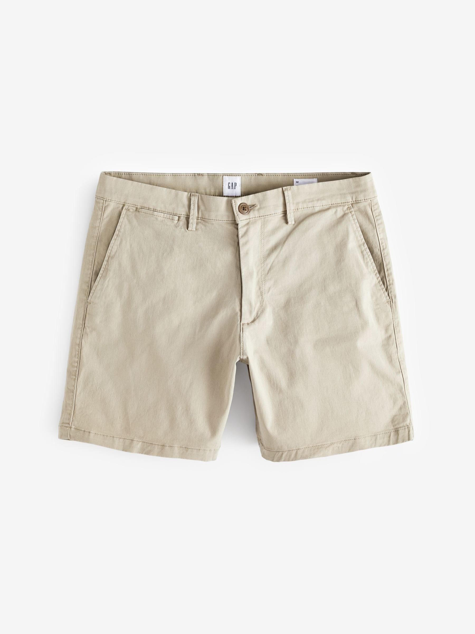 Beige 7" Essential Chino Shorts - Image 4 of 5
