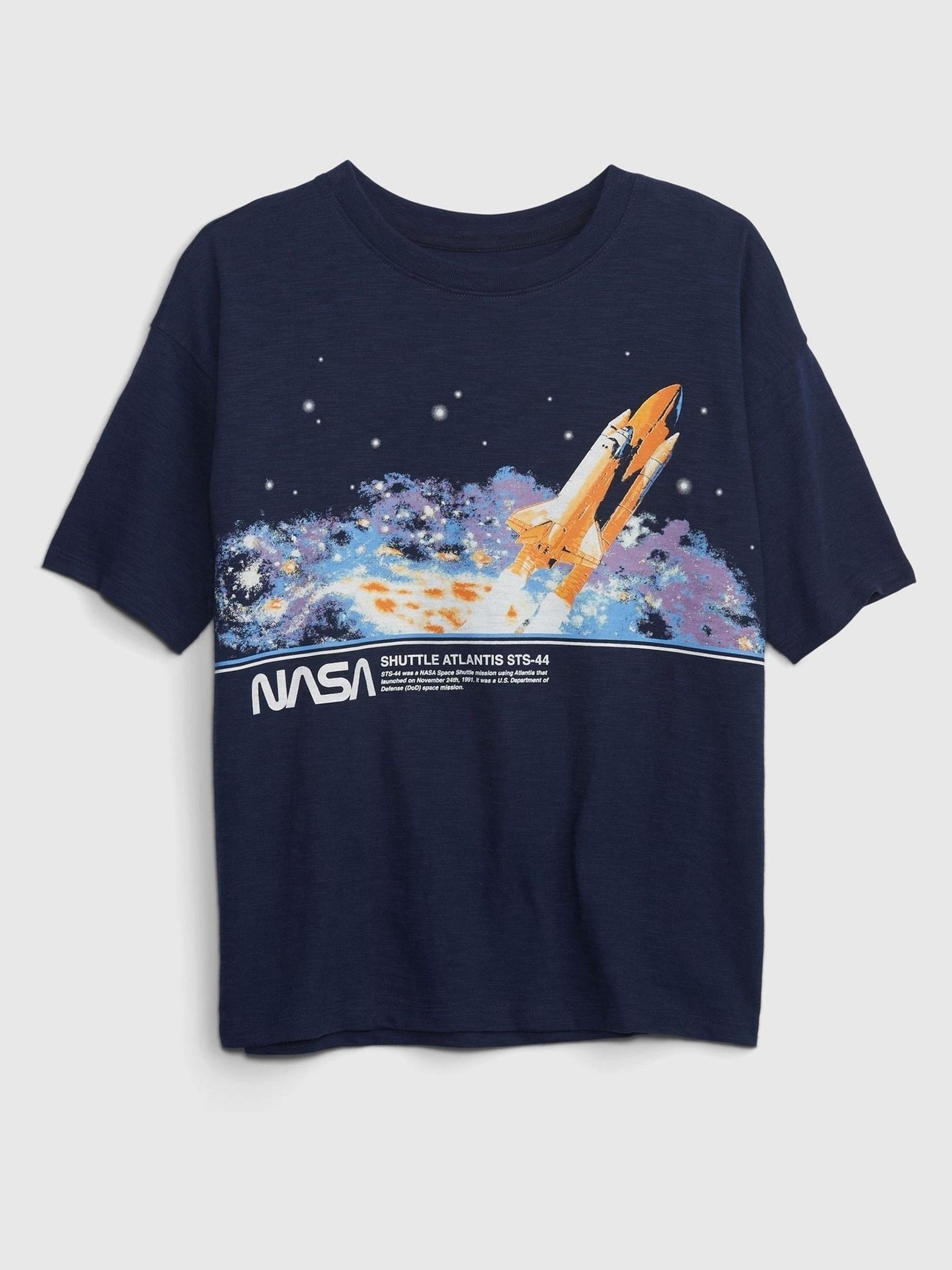 Blue NASA Grpahic Short Sleeve T-Shirt - Image 1 of 3