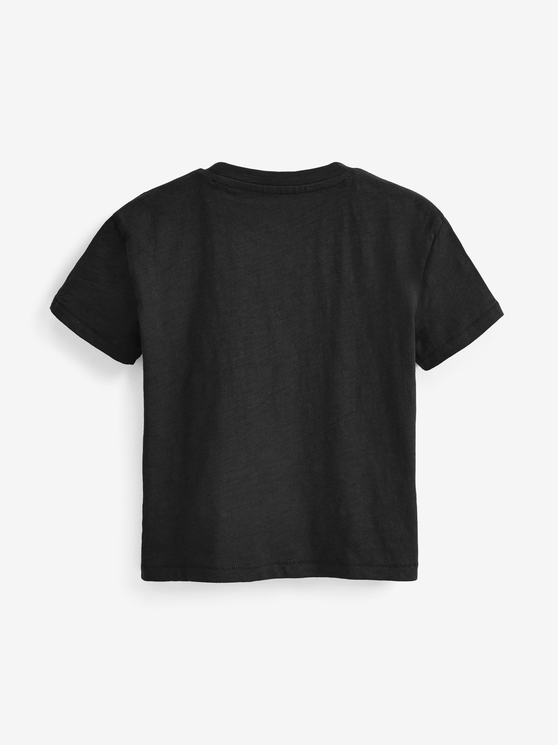 Black Pocket Short Sleeve Crew Neck T-Shirt (4-13yrs) - Image 2 of 3