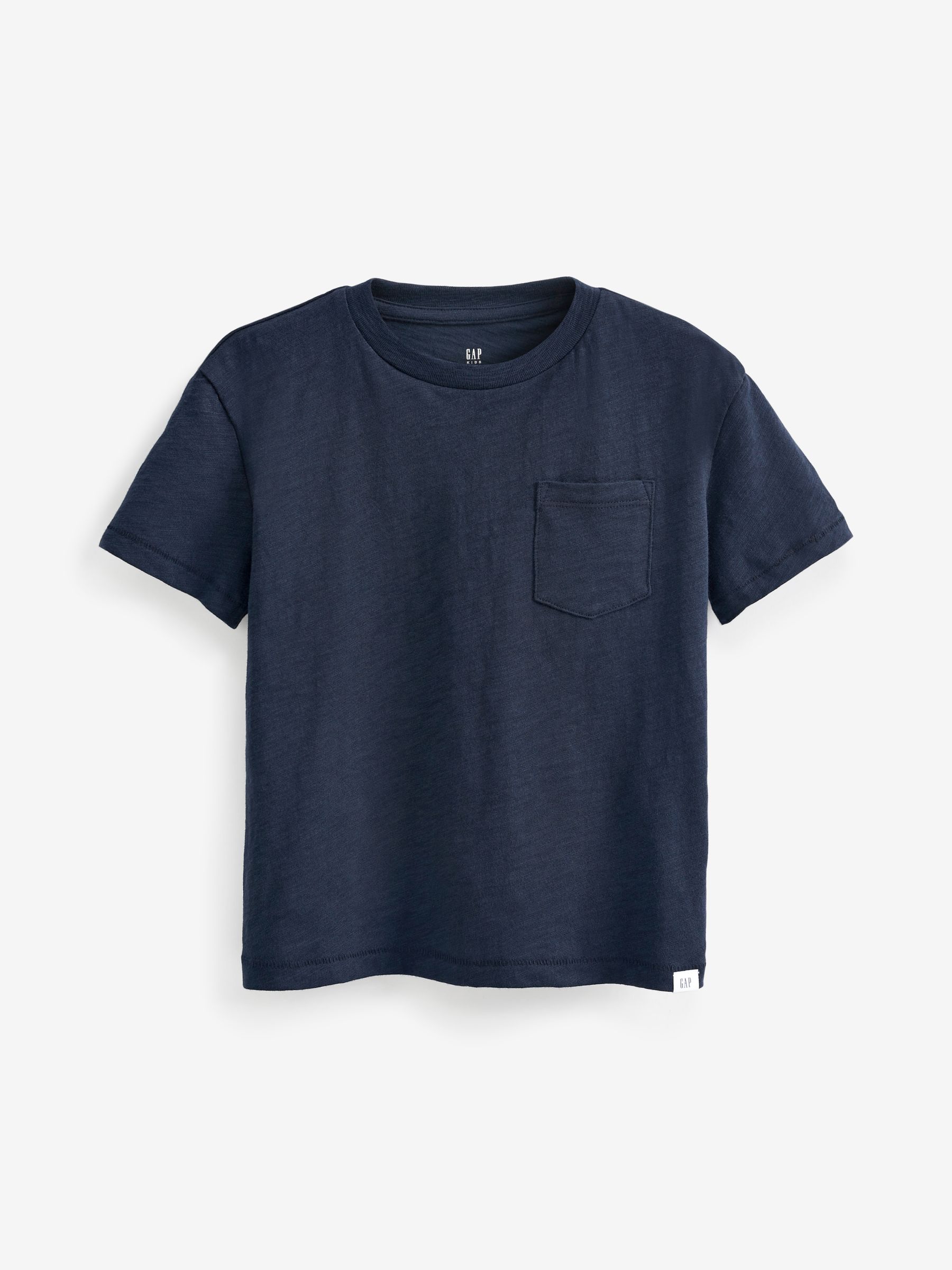 Navy Blue Pocket Short Sleeve Crew Neck T-Shirt (4-13yrs) - Image 1 of 3