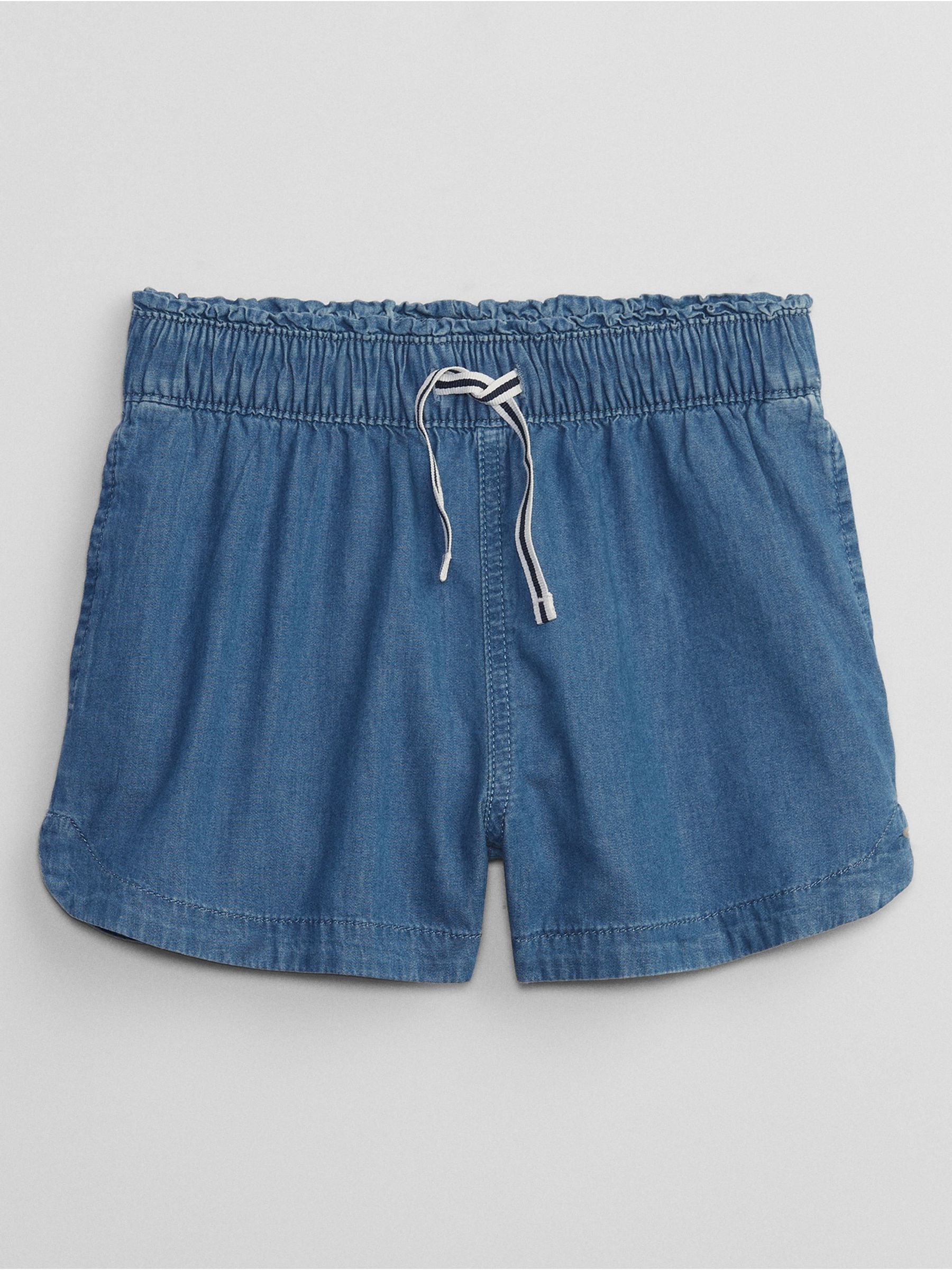 Blue Pull On Chambray Shorts - Image 1 of 1