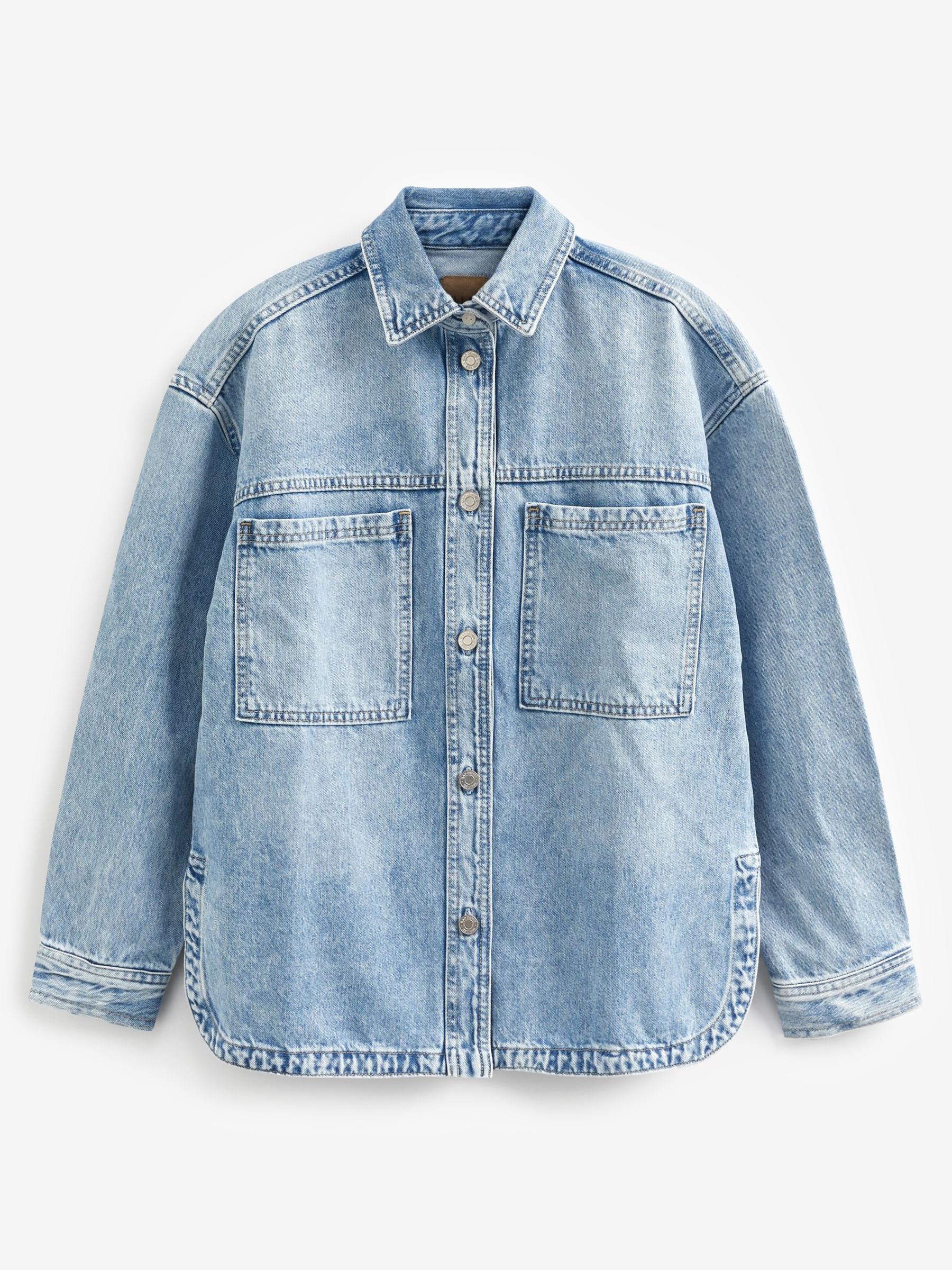 Blue Denim Shirt Jacket - Image 4 of 4