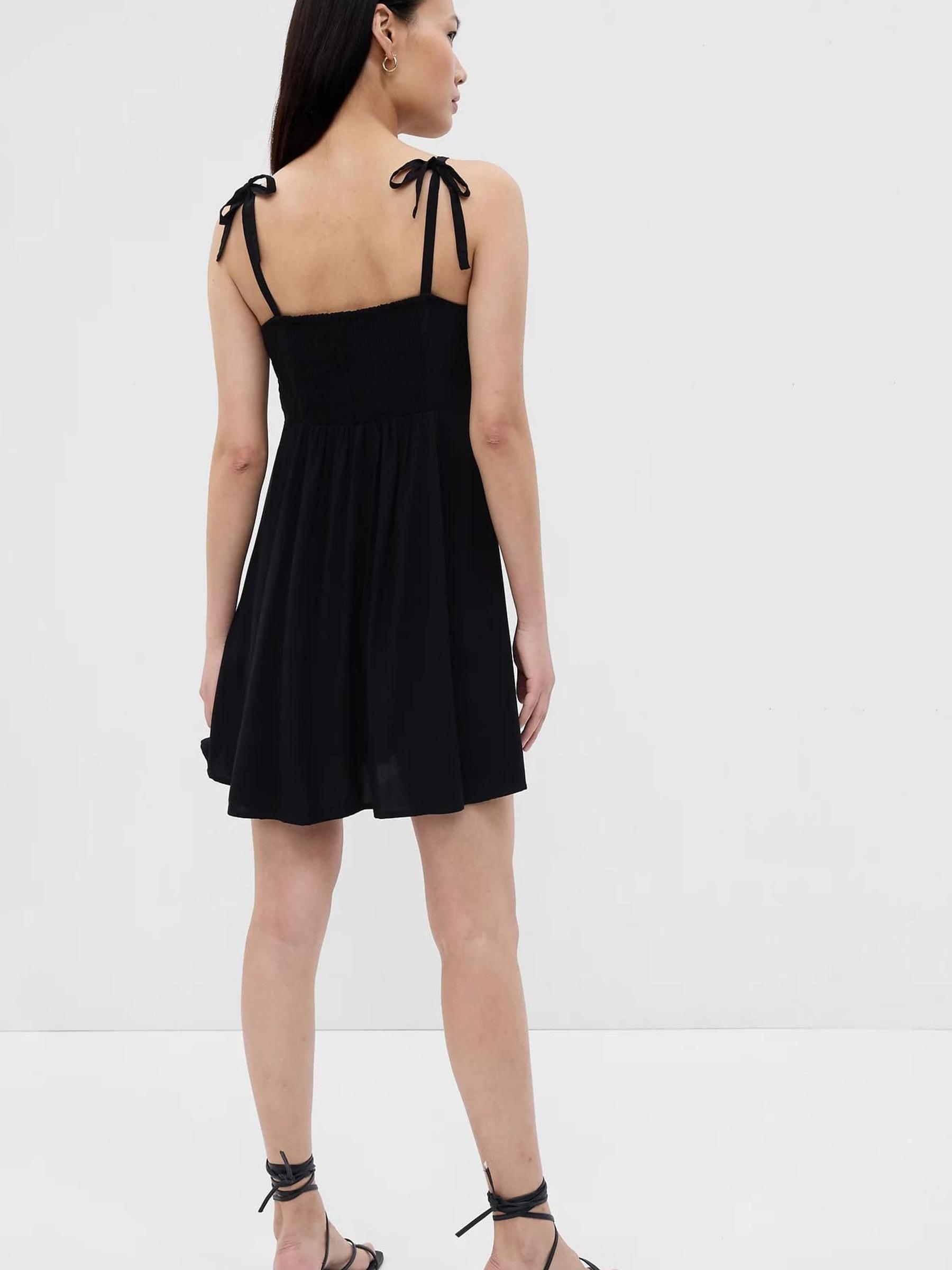 Black V-Neck Cami Mini Dress - Image 2 of 2