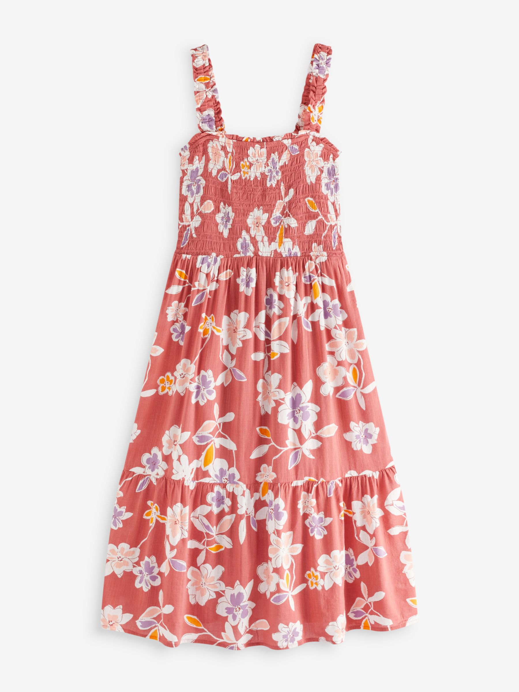Gauze Smocked Tiered Midi Dress - Image 2 of 2