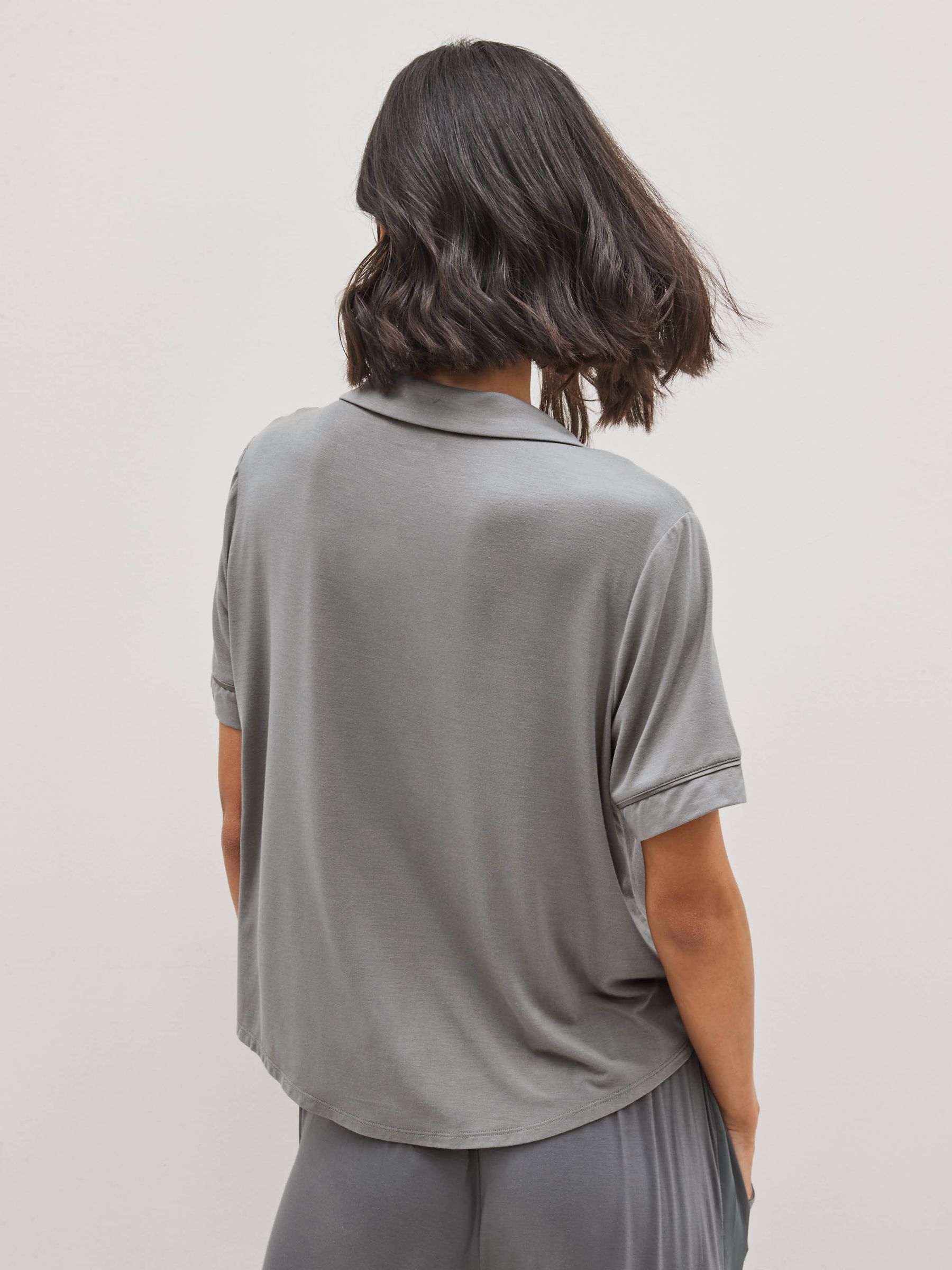 Grey Short Sleeve Pyjama Top - Image 2 of 4