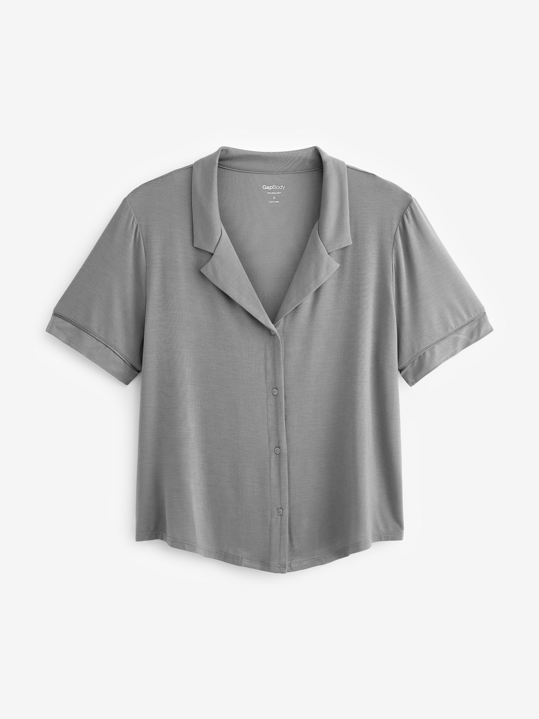 Grey Short Sleeve Pyjama Top - Image 4 of 4