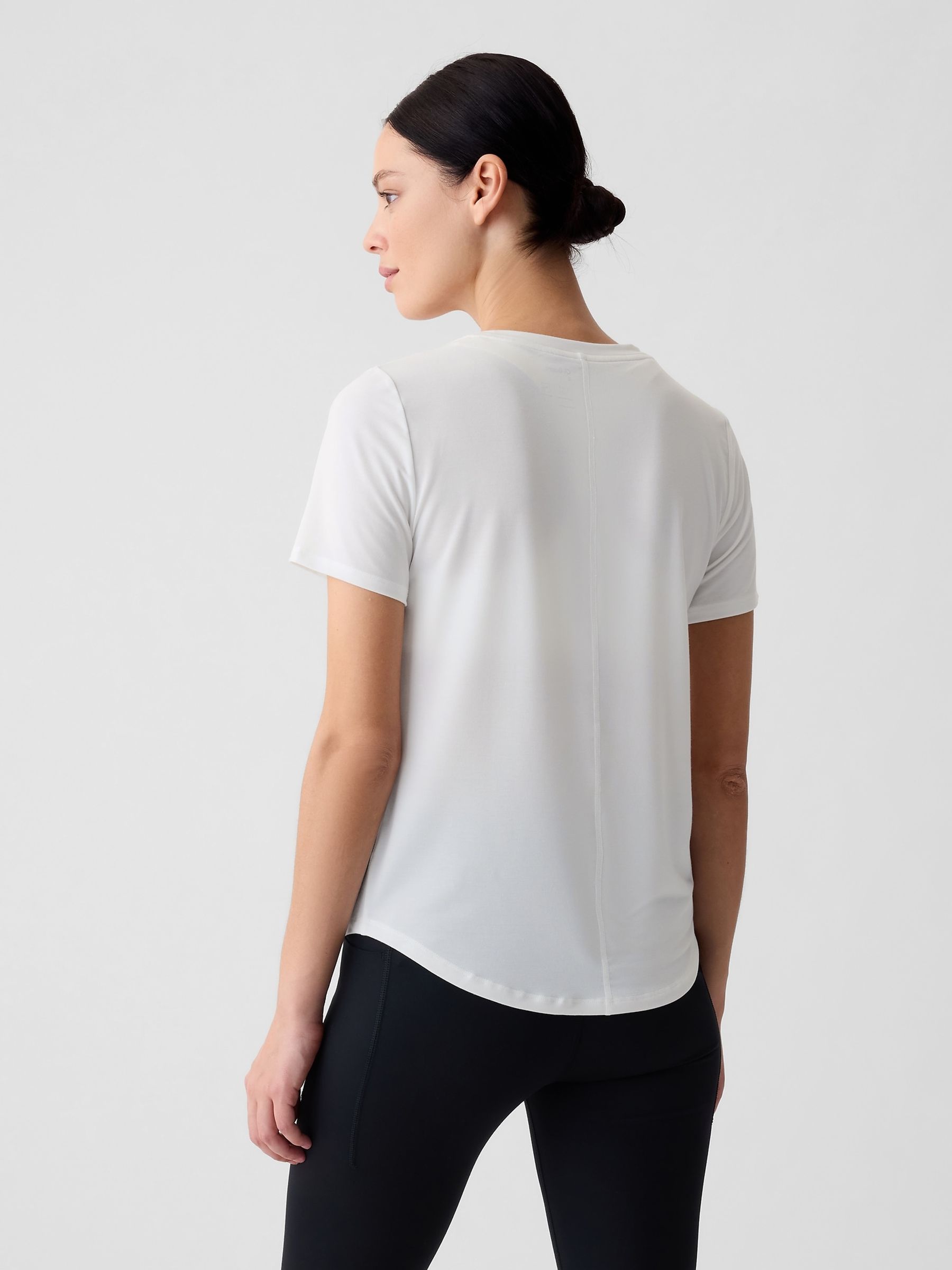 White Breathe Short Sleeve Crew Neck T-Shirt - Image 3 of 7