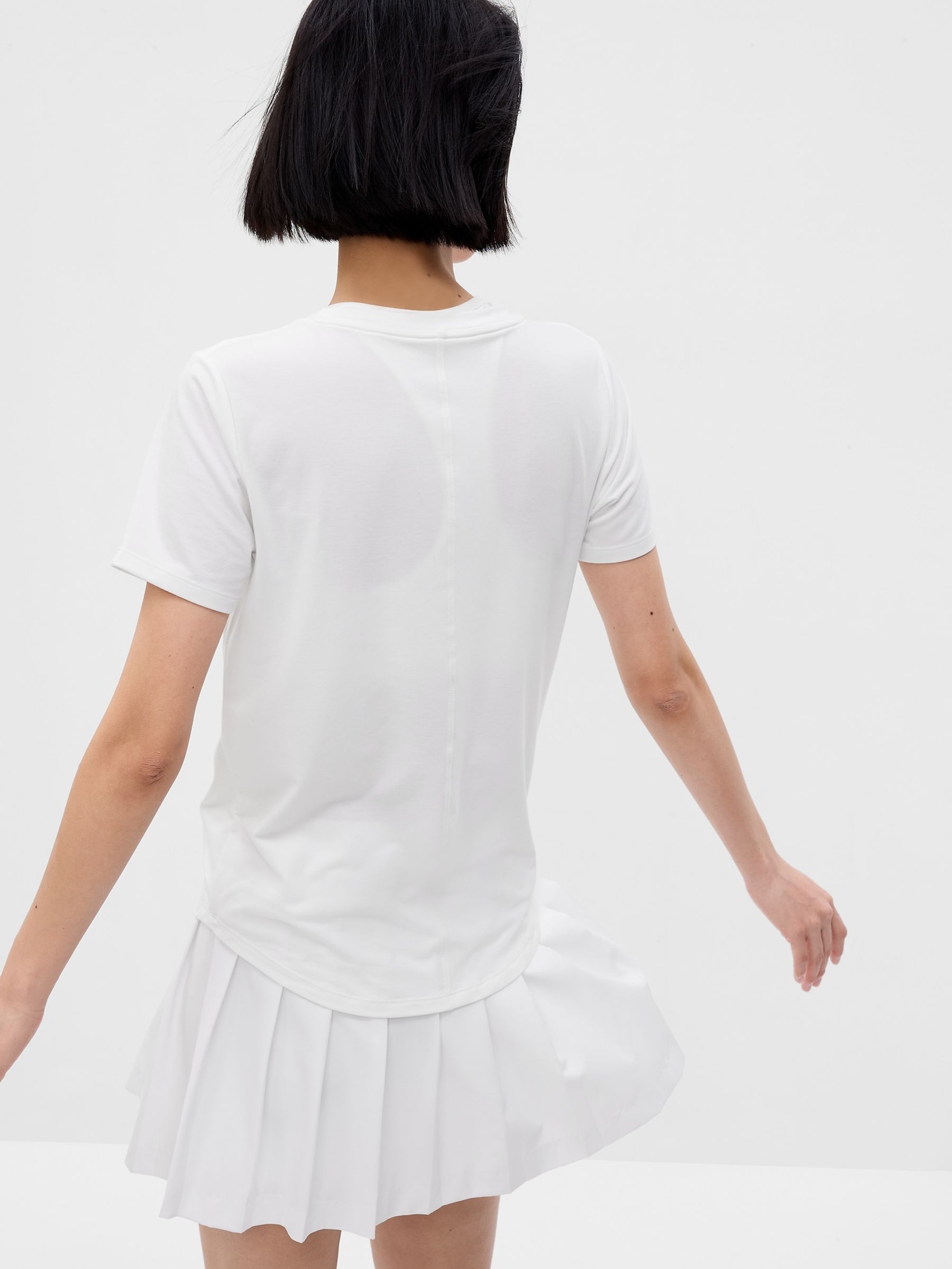 White Breathe Short Sleeve Crew Neck T-Shirt - Image 7 of 7