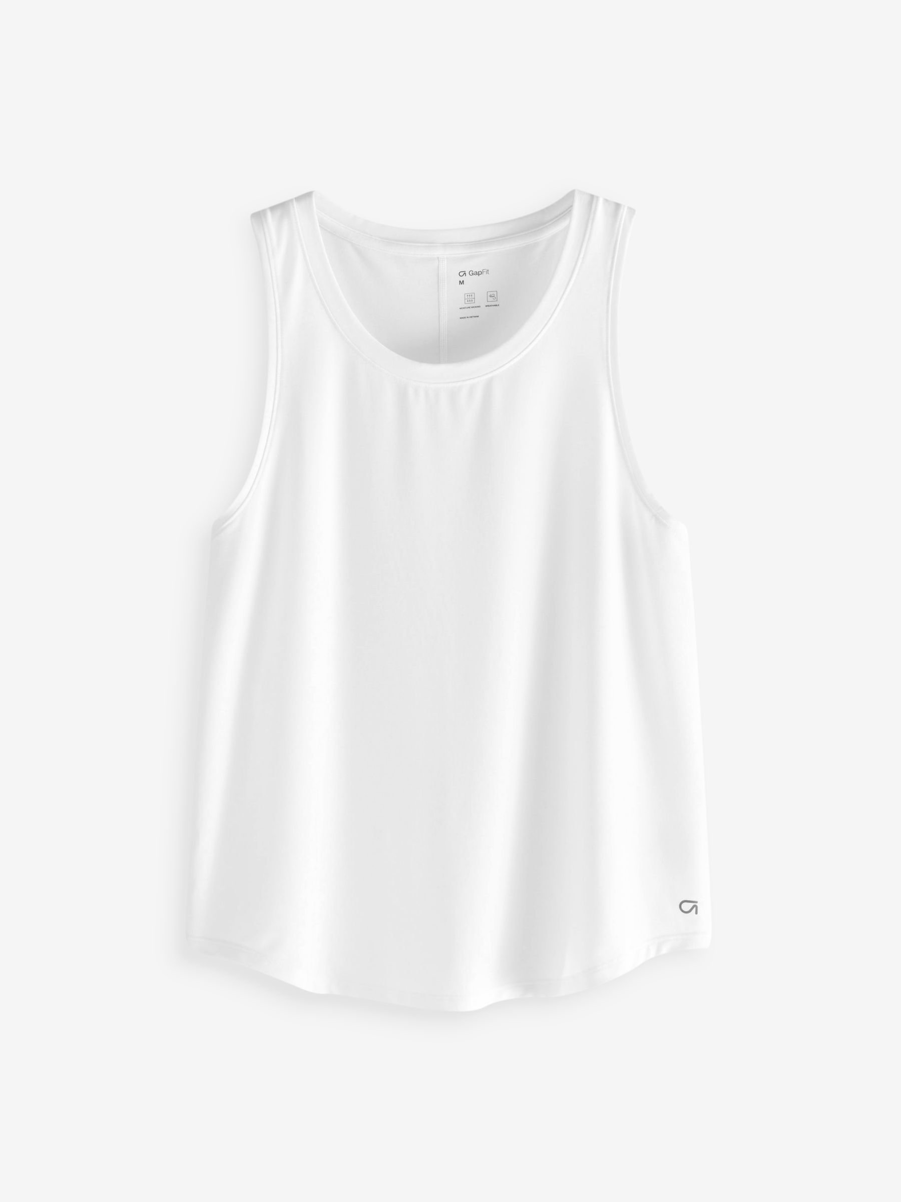 White Sleevless Muscle Vest - Image 3 of 3