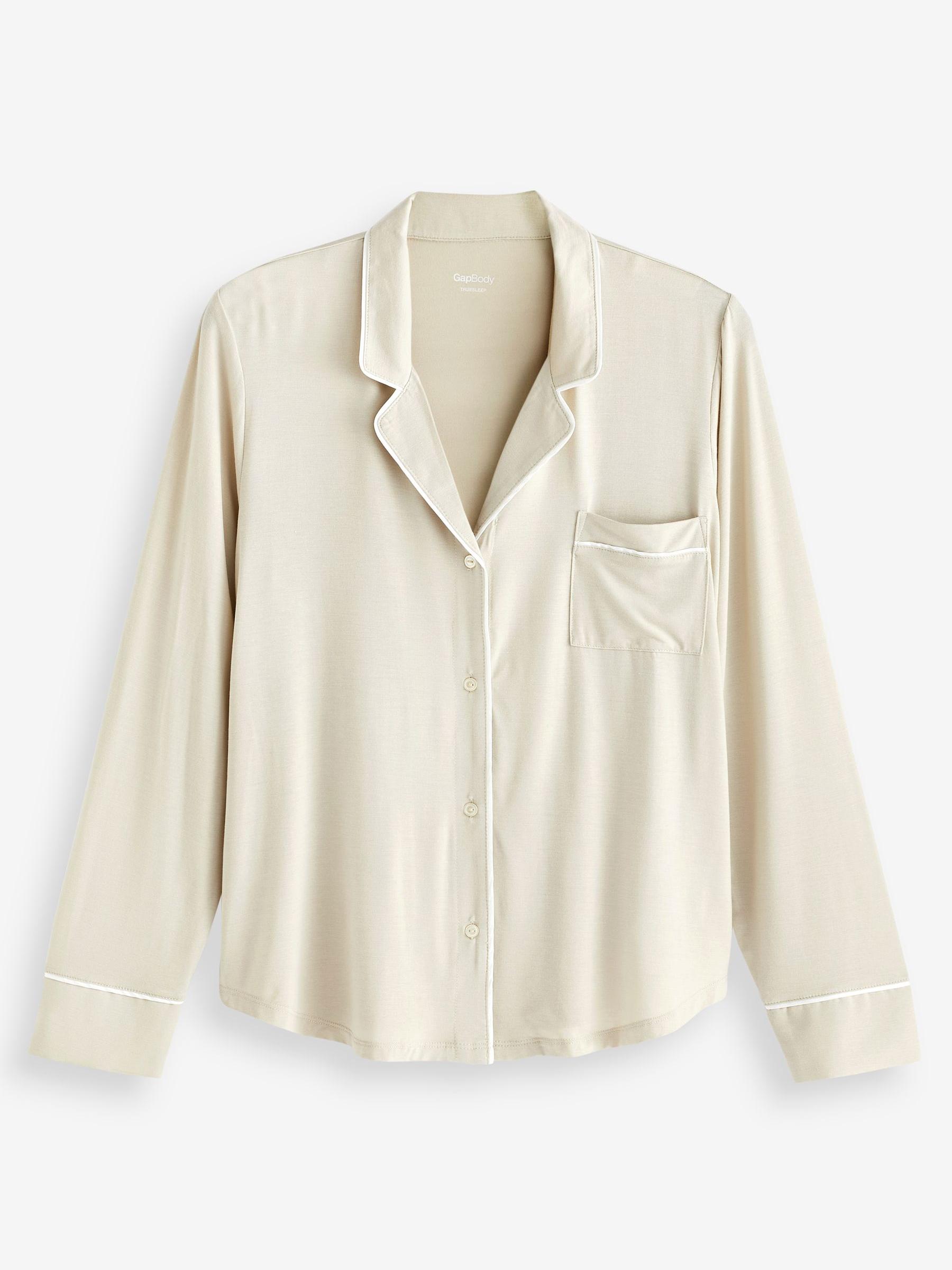 Beige Long Sleeve Pyjama Top - Image 3 of 3