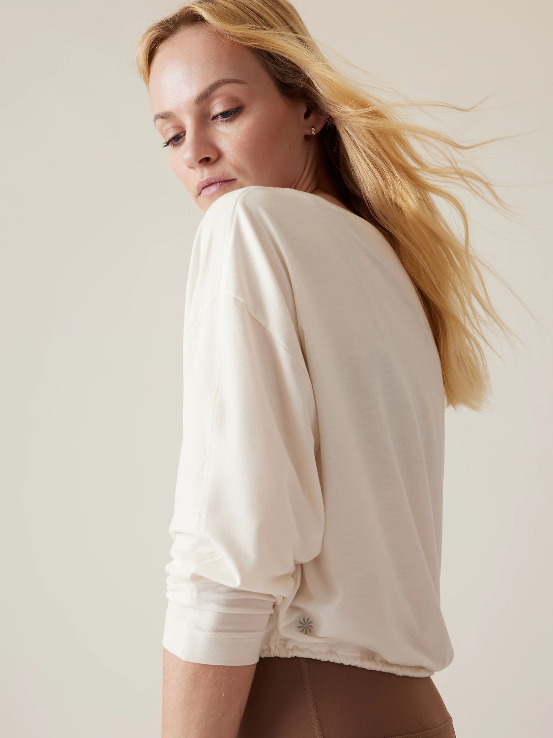 Athleta White Cool Down Top - Image 3 of 4