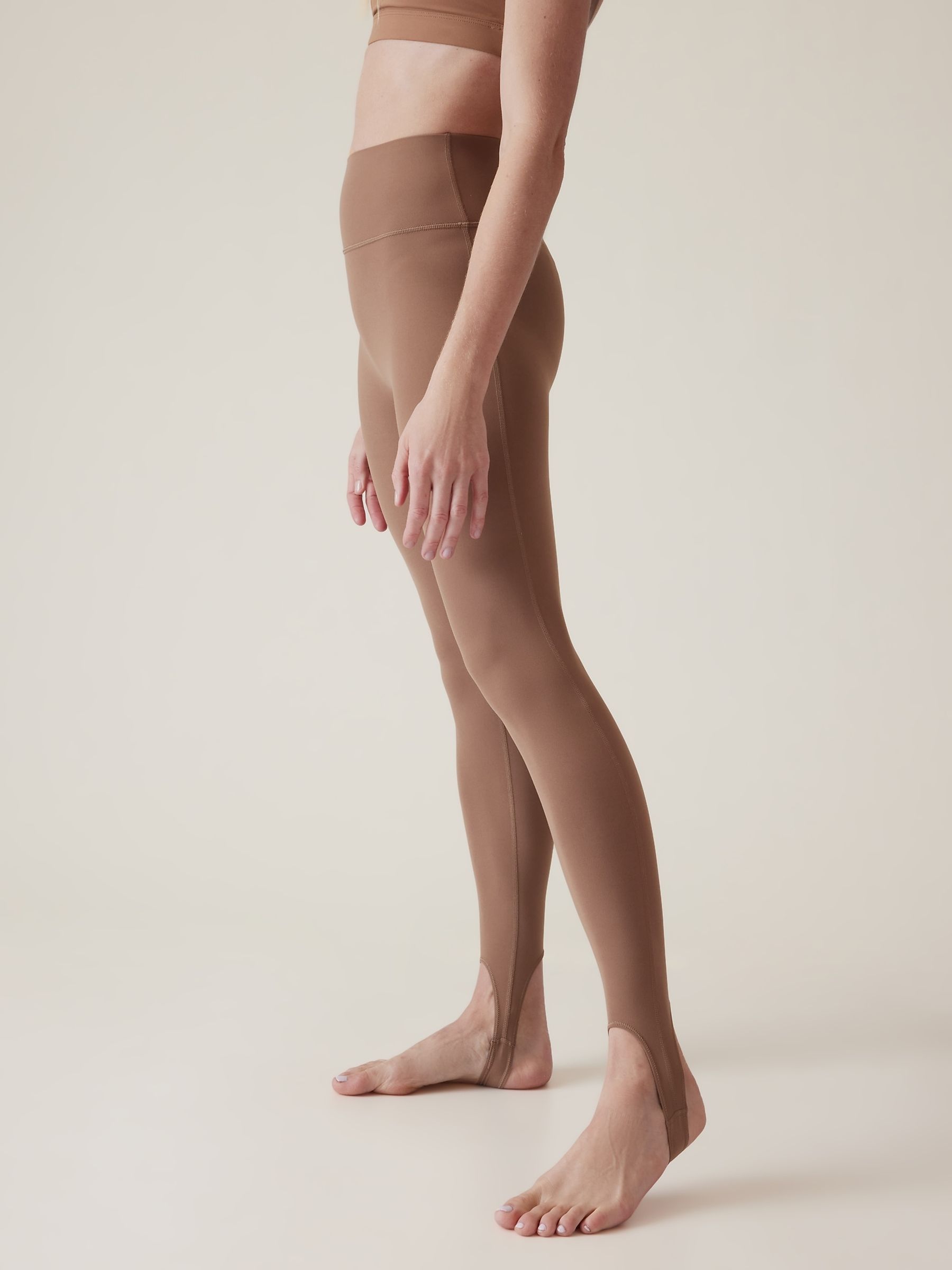 Athleta Neutral Transcend Mid Rise Stirrup Leggings - Image 3 of 6