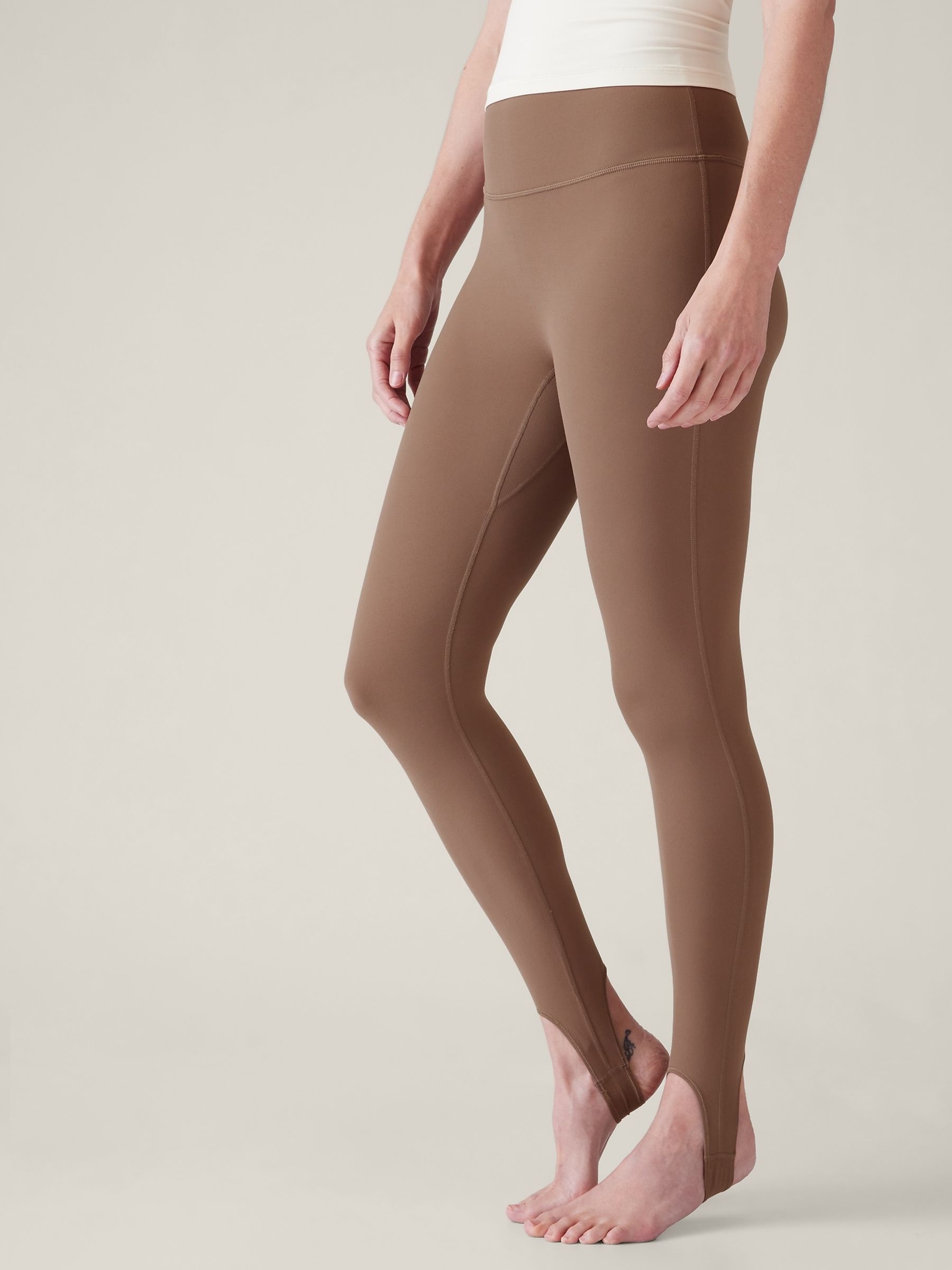 Athleta Neutral Transcend Mid Rise Stirrup Leggings - Image 4 of 6