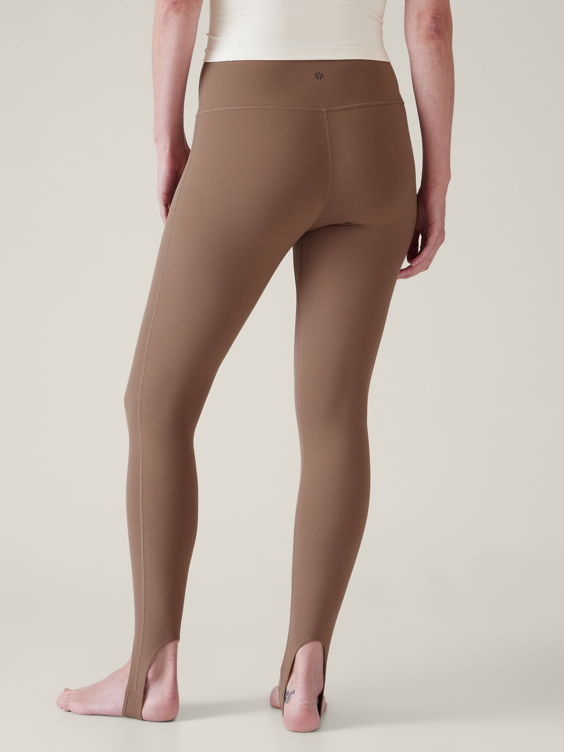 Athleta Neutral Transcend Mid Rise Stirrup Leggings - Image 5 of 6