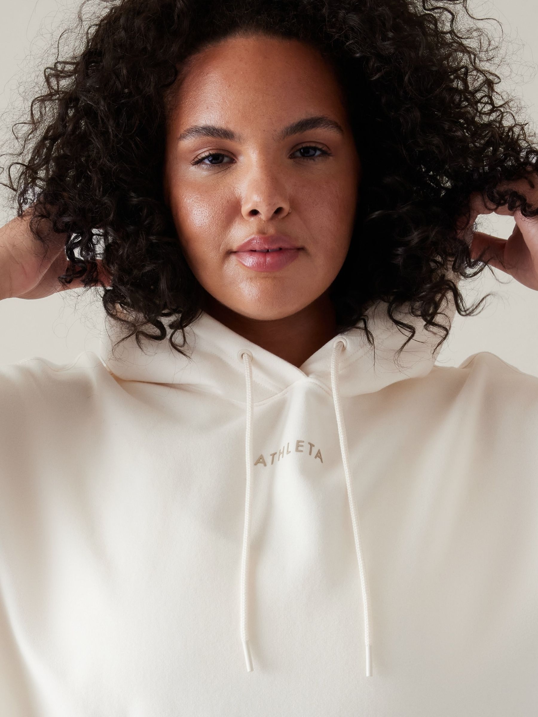 Athleta Cream Breathable Hoodie - Image 5 of 7