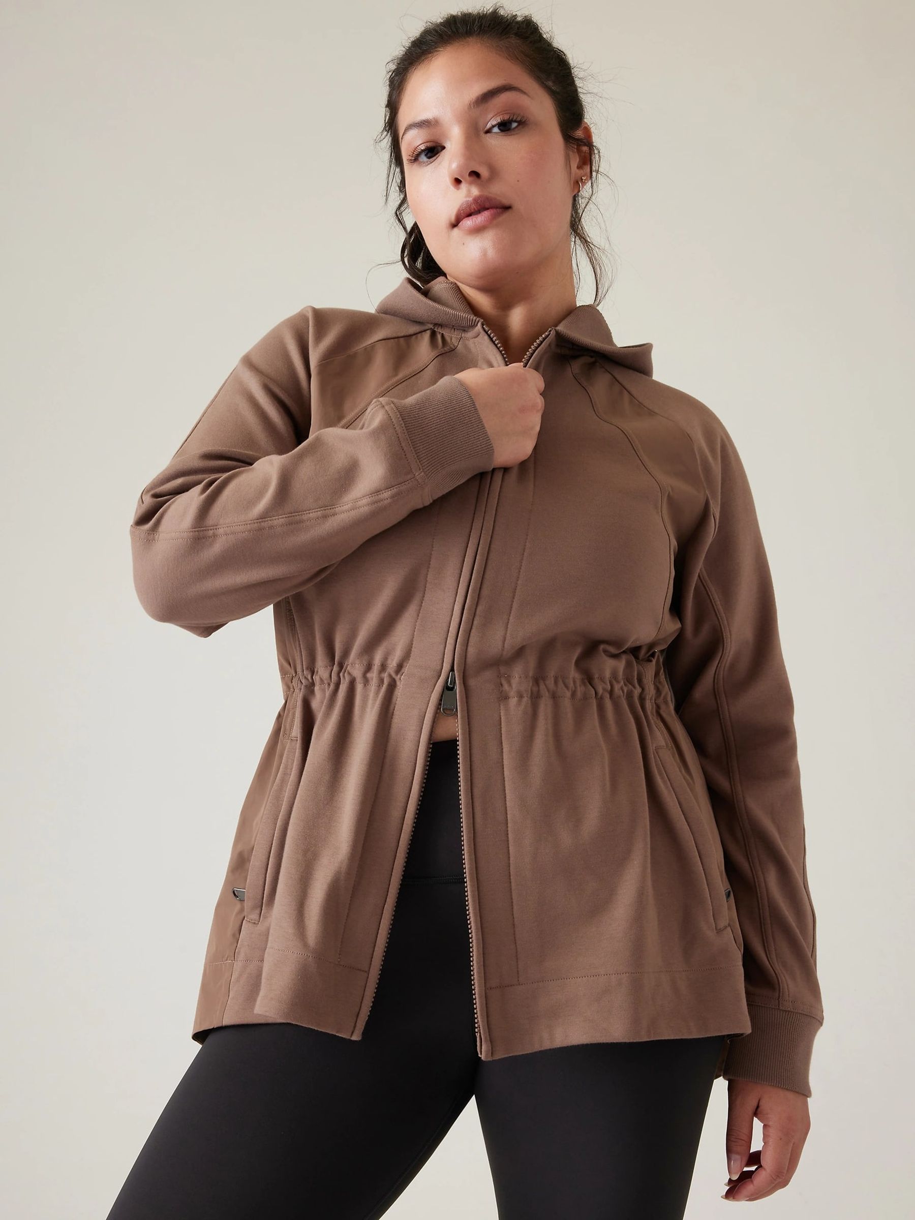 Athleta Beige Triumph Hooded Jacket - Image 5 of 6