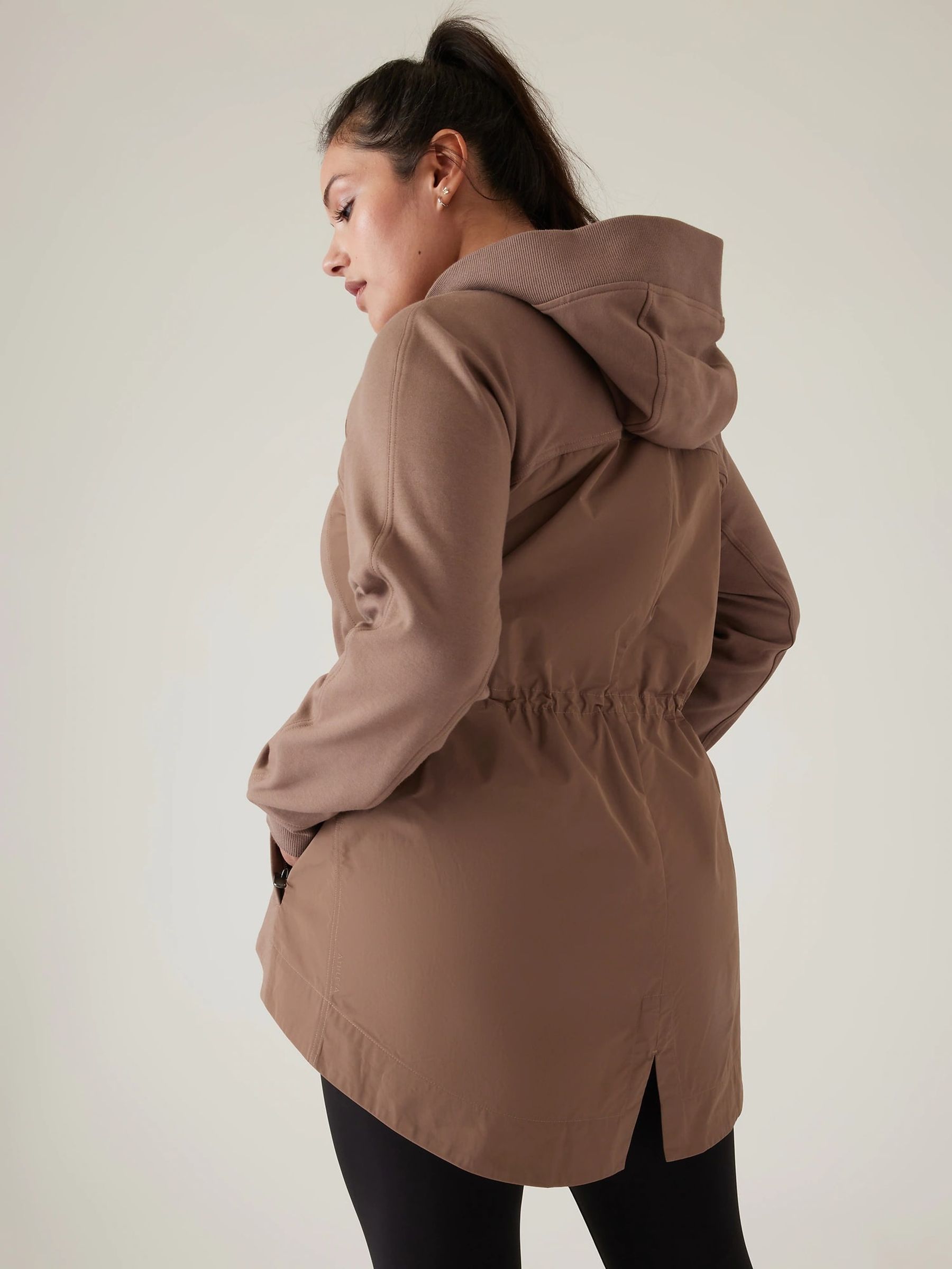 Athleta Beige Triumph Hooded Jacket - Image 6 of 6