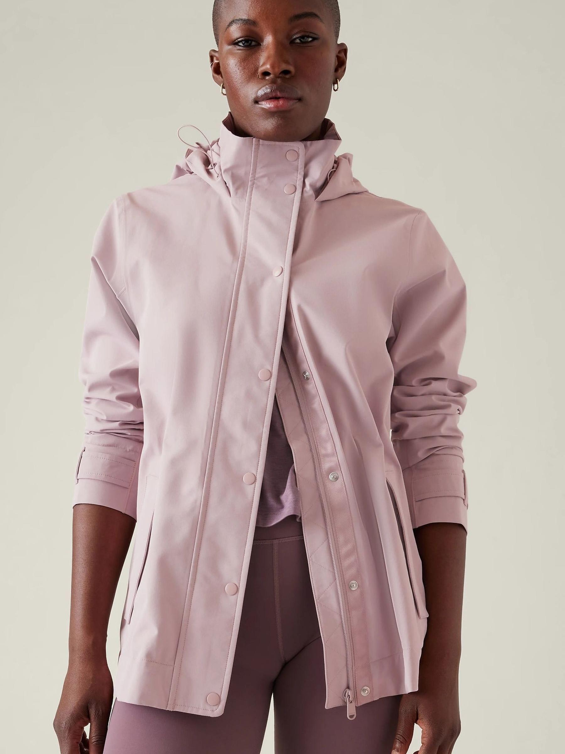 Athleta Purple Waterproof Hooded Jacket - Image 1 of 2