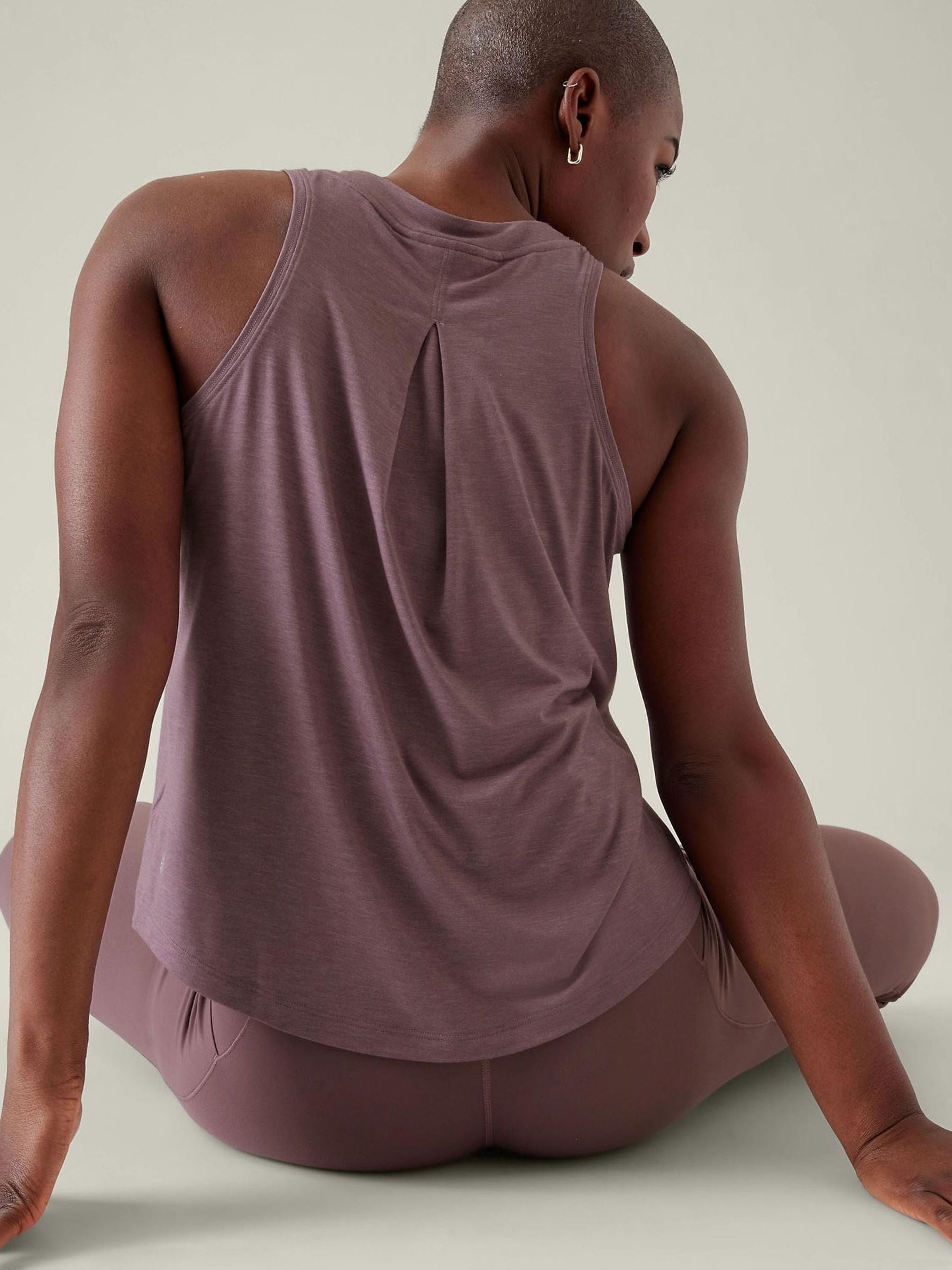 Athleta Purple Crew Neck Muscle Tank - Image 2 of 6