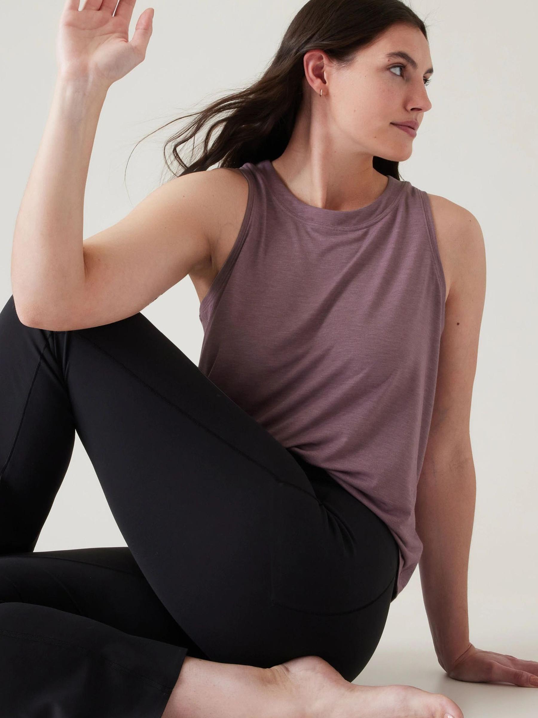 Athleta Purple Crew Neck Muscle Tank - Image 4 of 6