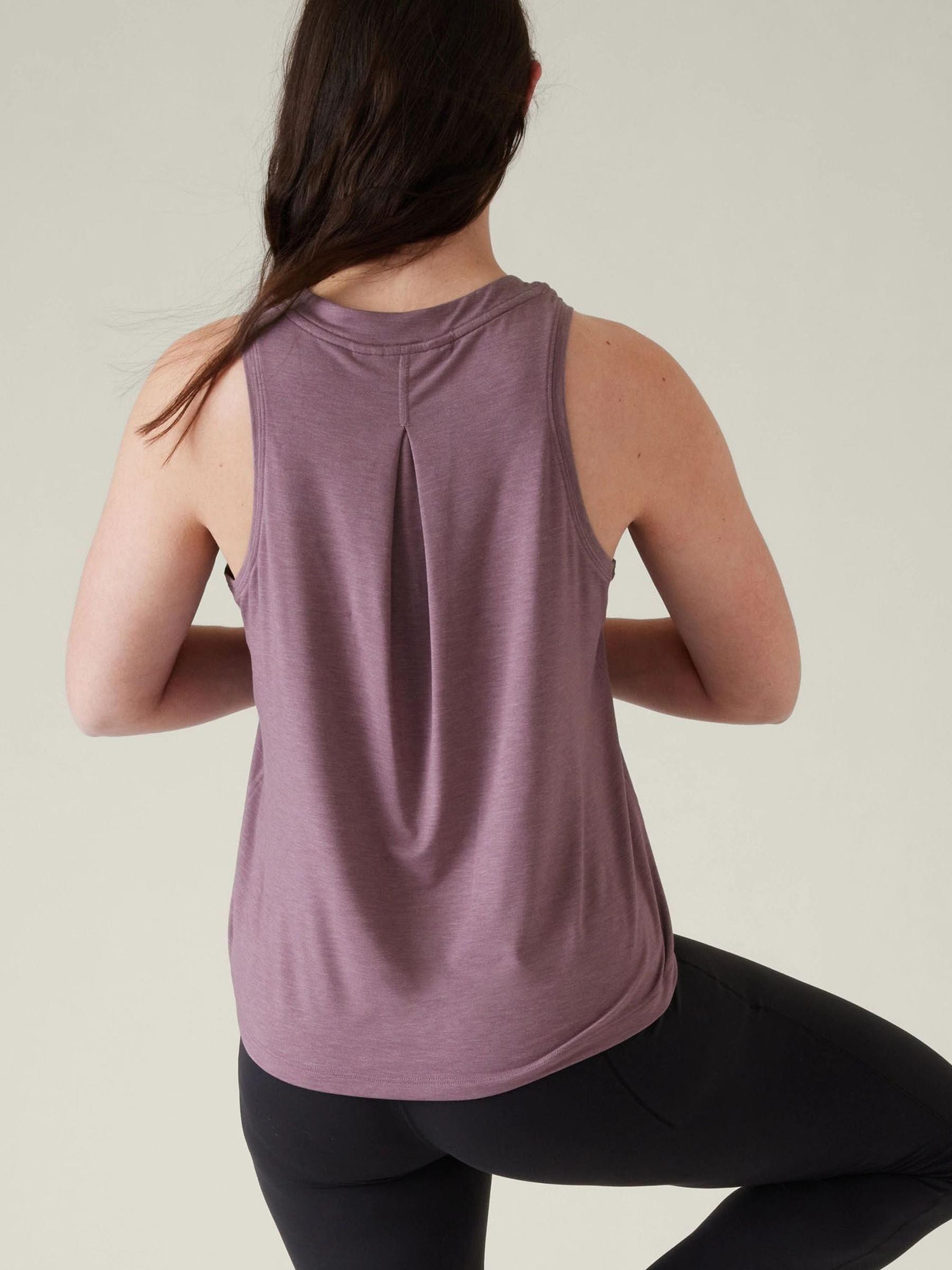 Athleta Purple Crew Neck Muscle Tank - Image 5 of 6