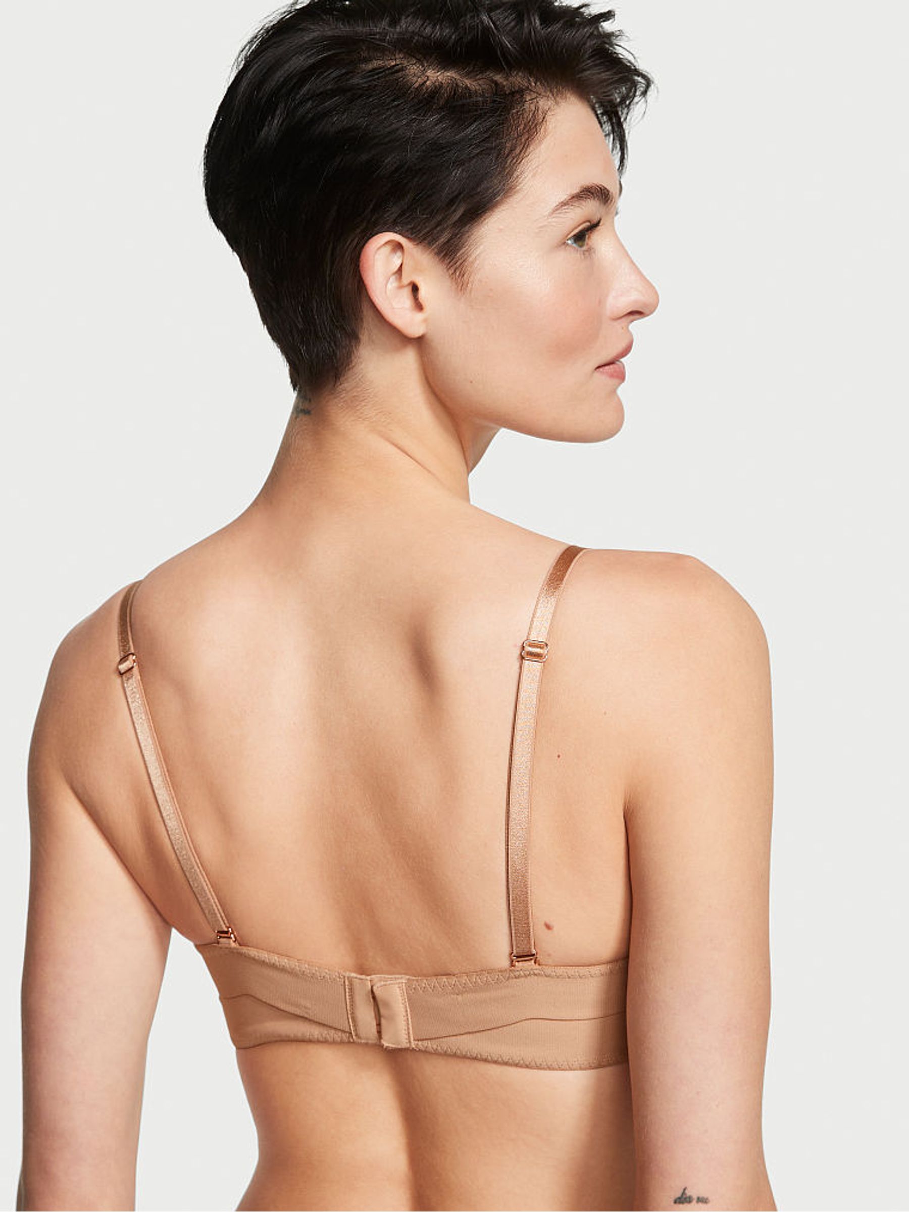 Praline Nude Strapless Lace Balcony Minimiser Bra - Image 2 of 5