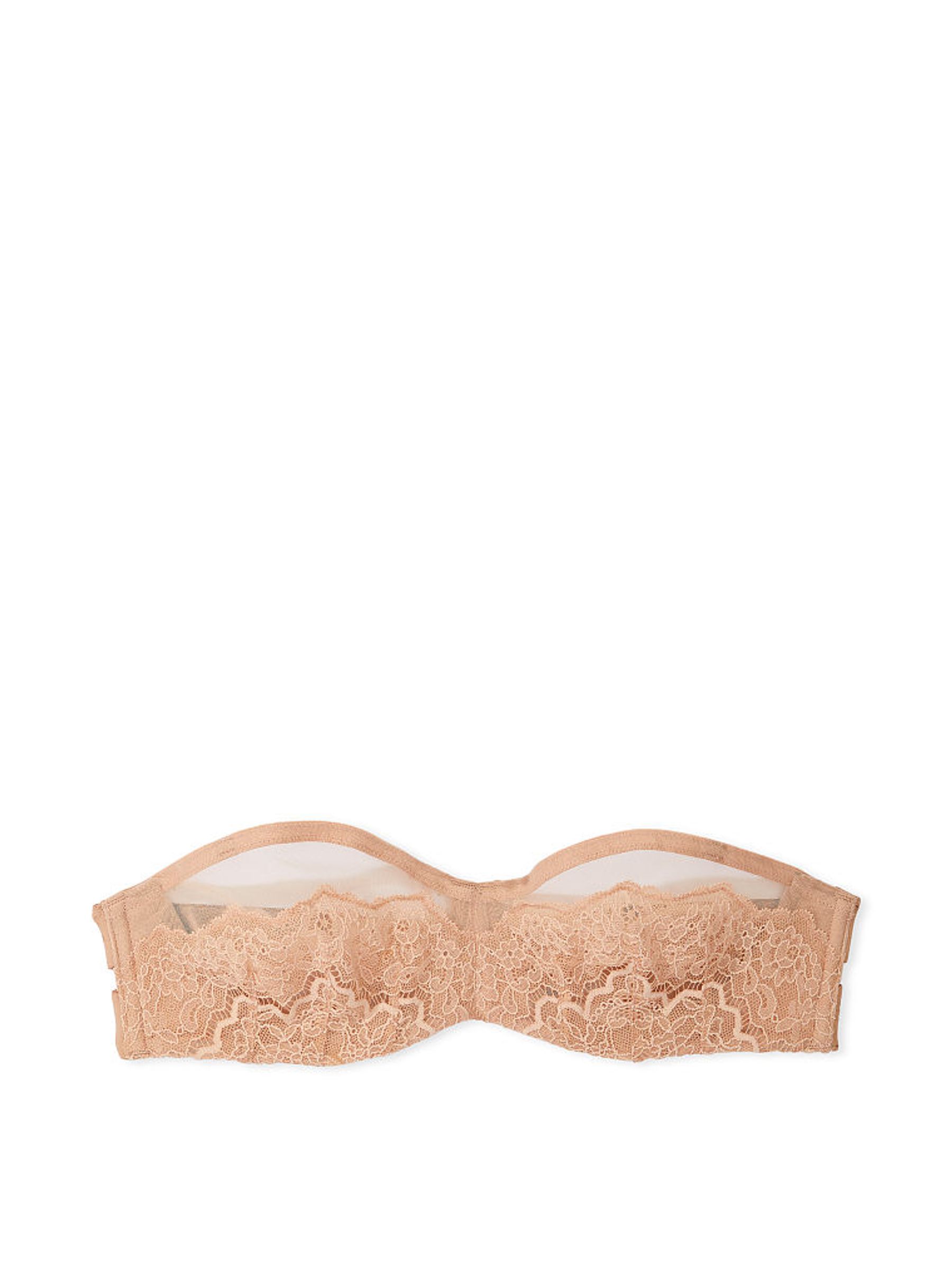 Praline Nude Strapless Lace Balcony Minimiser Bra - Image 3 of 5