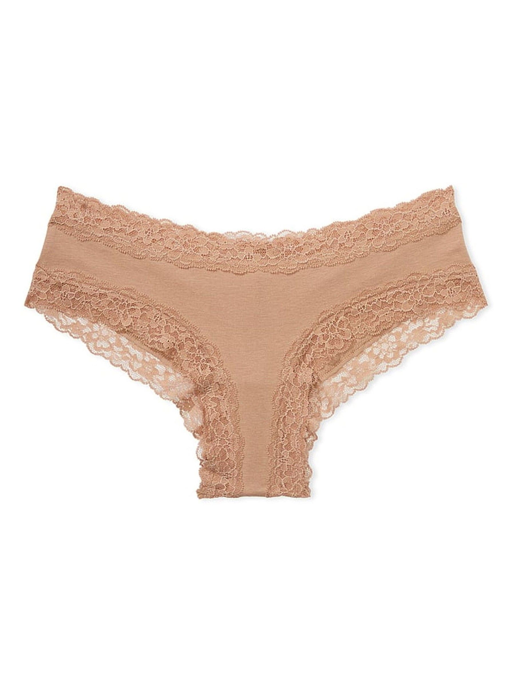 Praline Nude Lace Waist Cheeky Knickers - Image 3 of 3
