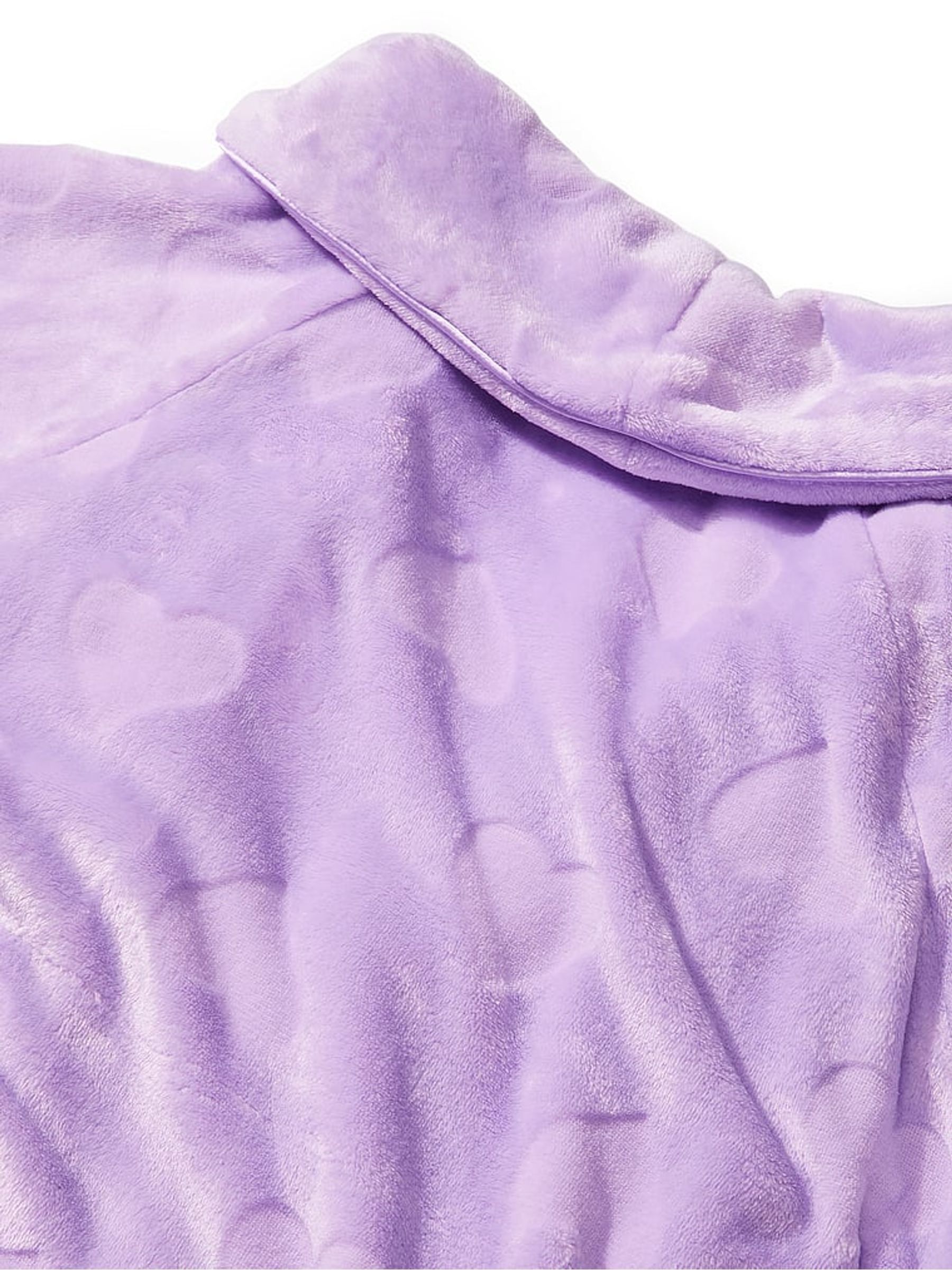 Purple Cosy Short Dressing Gown - Image 5 of 5 Purple Cosy Short Dressing Gown - Image 5 of 5