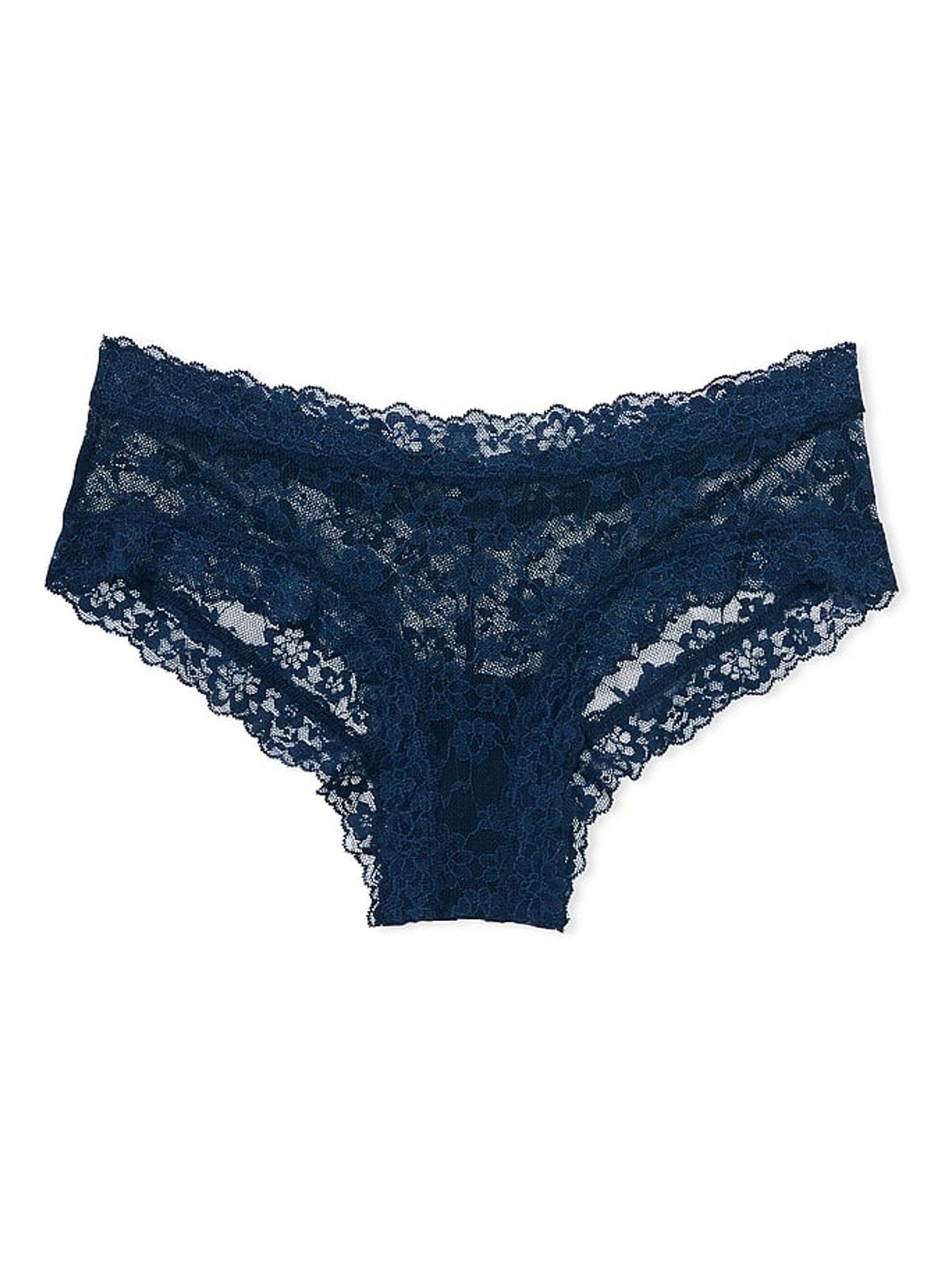 Noir Navy Blue Posey Lace Knickers - Image 3 of 3
