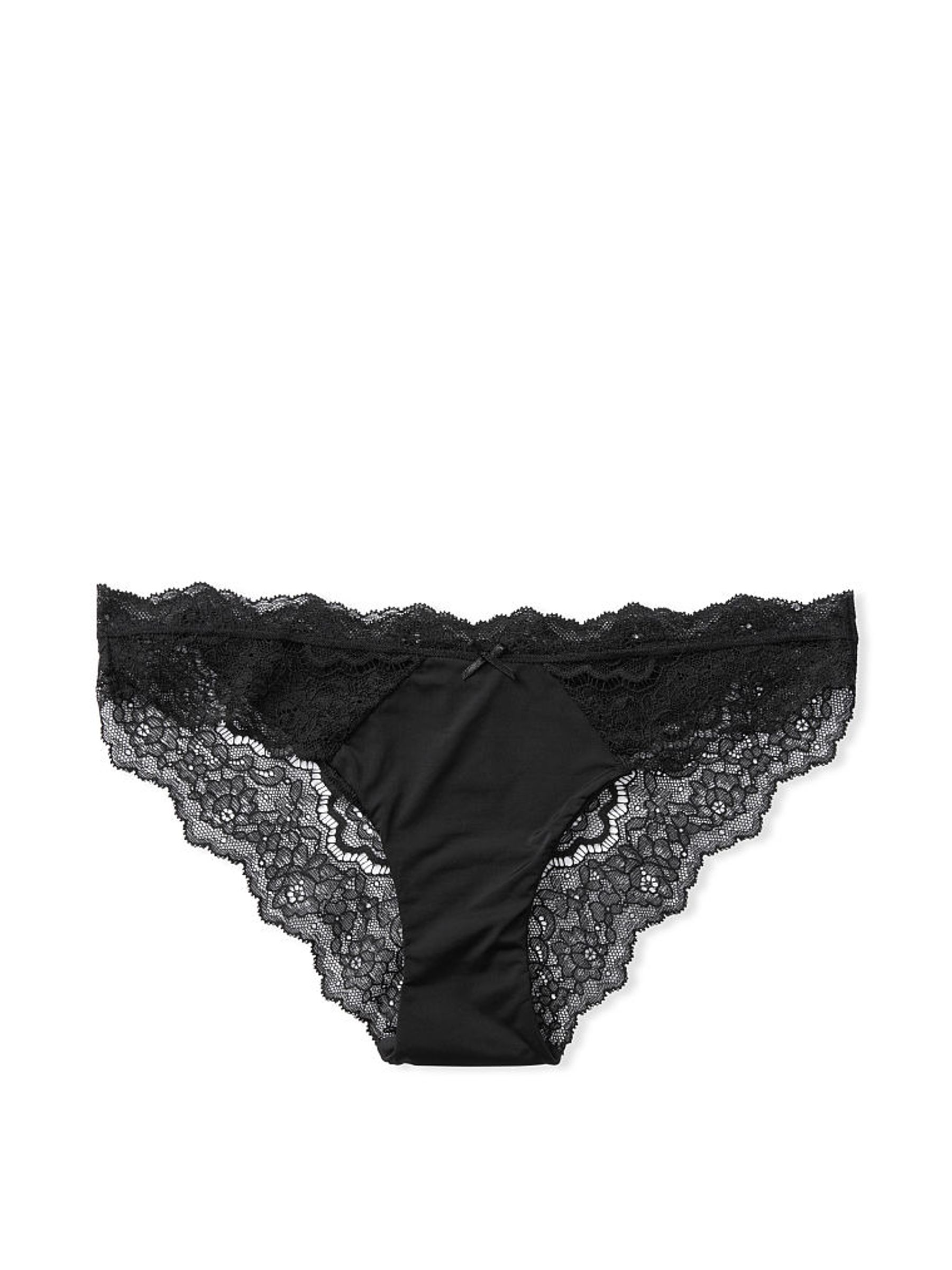 Black Lace Trim Cheeky Knickers - Image 3 of 3