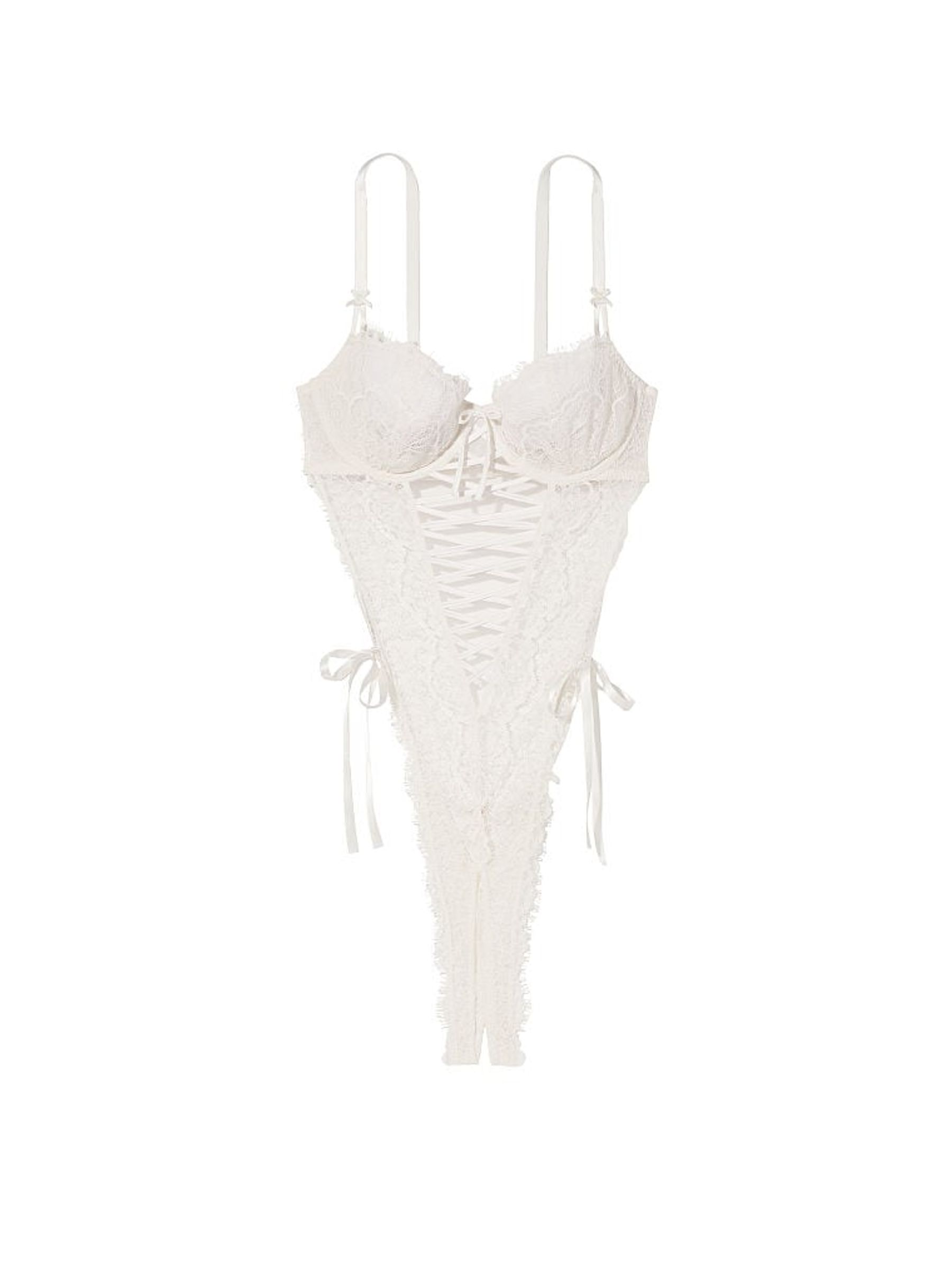Coconut White Lace Bodysuit - Image 3 of 3
