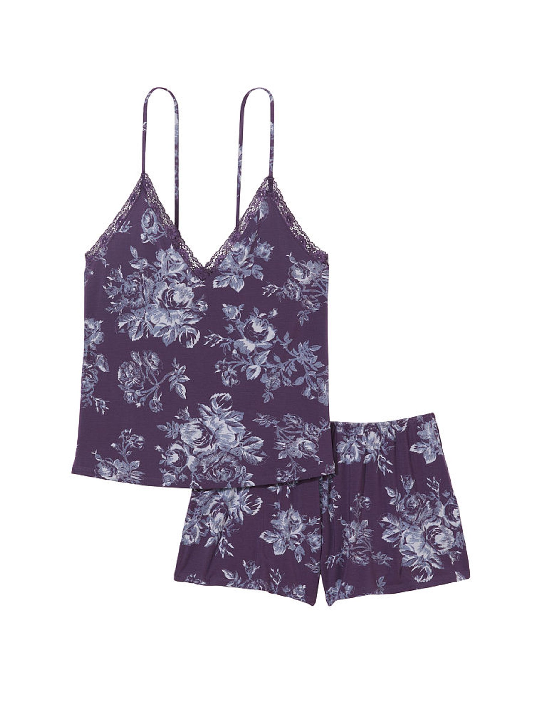 Valiant Purple Stretch Modal Cami Set - Image 3 of 3