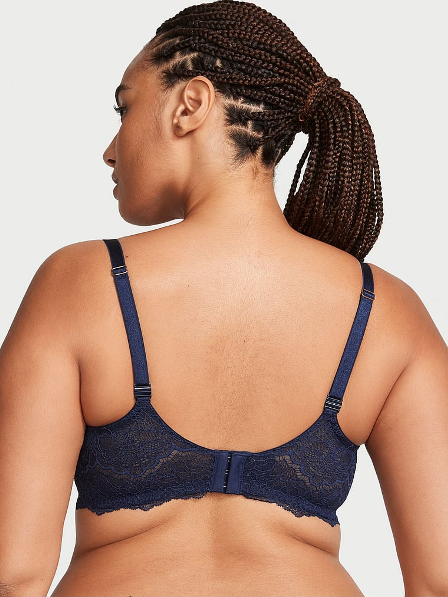 Ensign Navy Blue Smooth Unlined Balcony Bra - Image 2 of 3