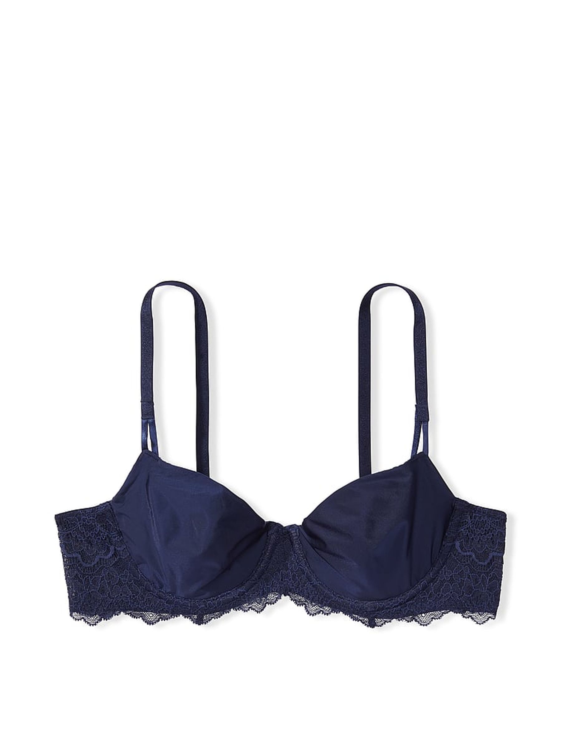 Ensign Navy Blue Smooth Unlined Balcony Bra - Image 3 of 3