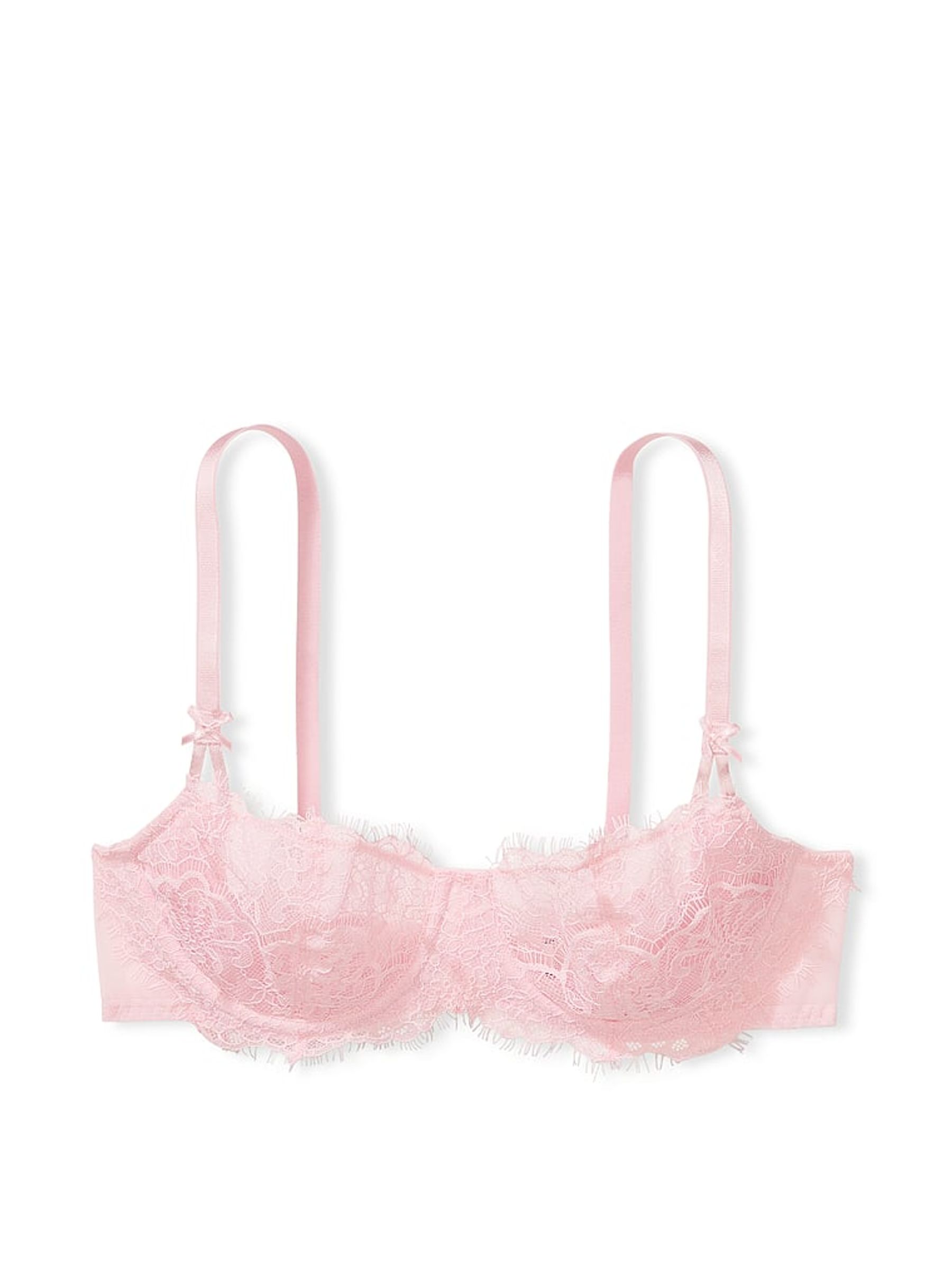 Pretty Blossom Pink Lace Unlined Balcony Bra - Image 3 of 3