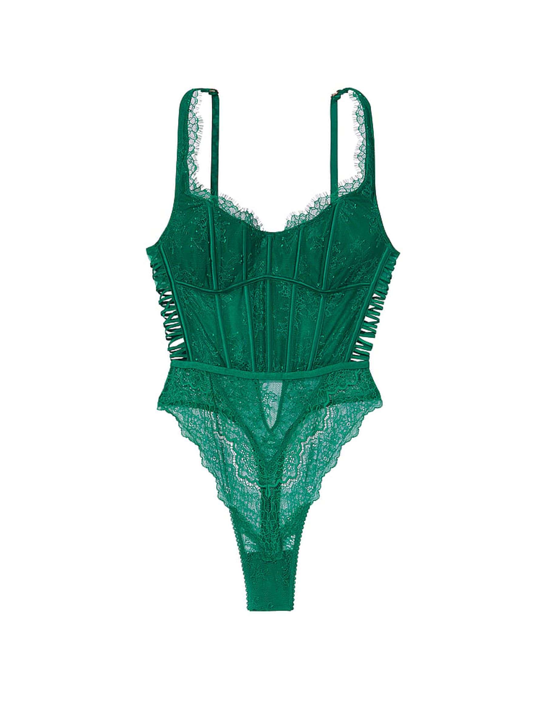 Spruce Green Lace Bodysuit - Image 3 of 3